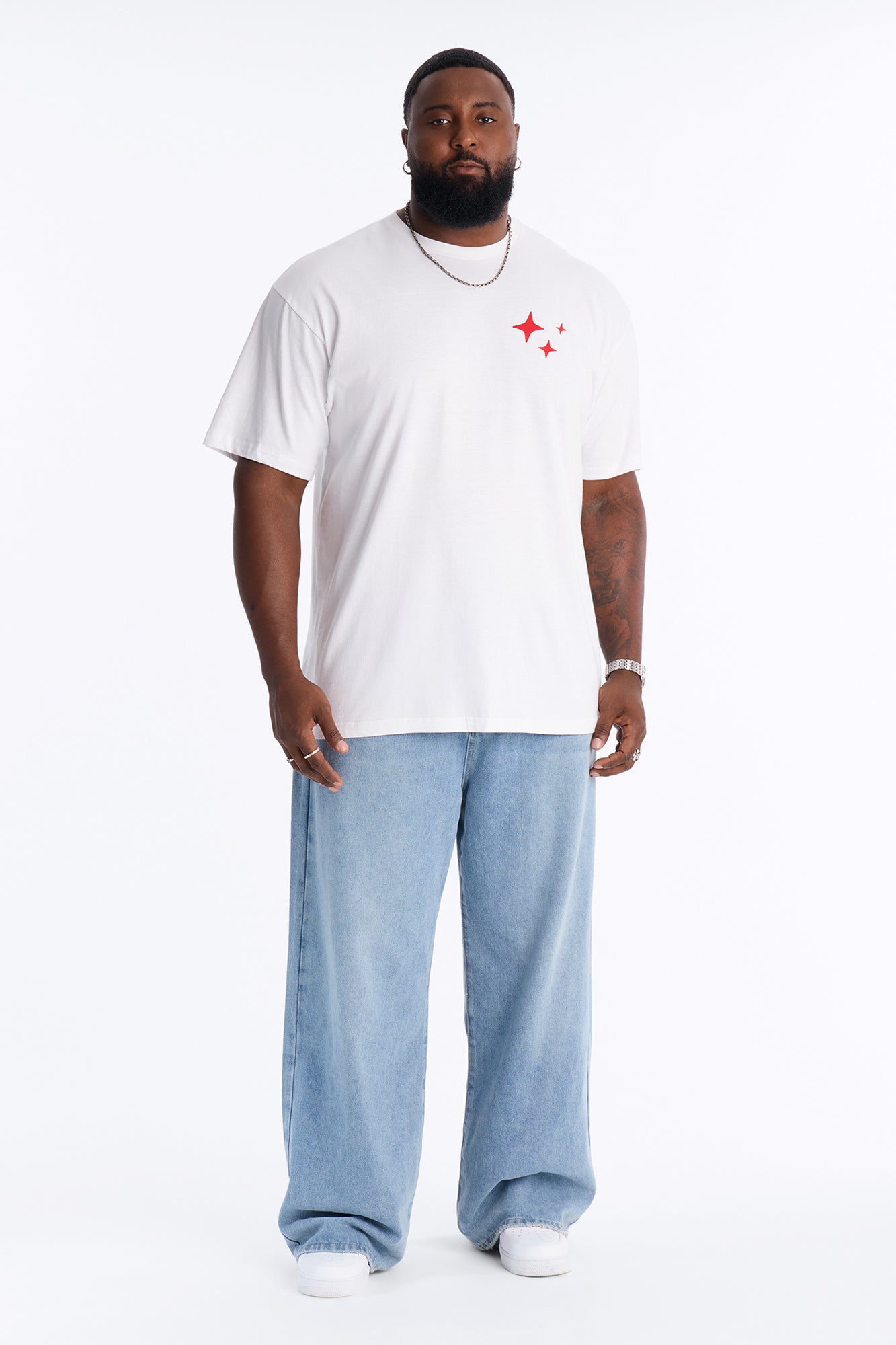 Savage Minds Oversized Short Sleeve Tee - White