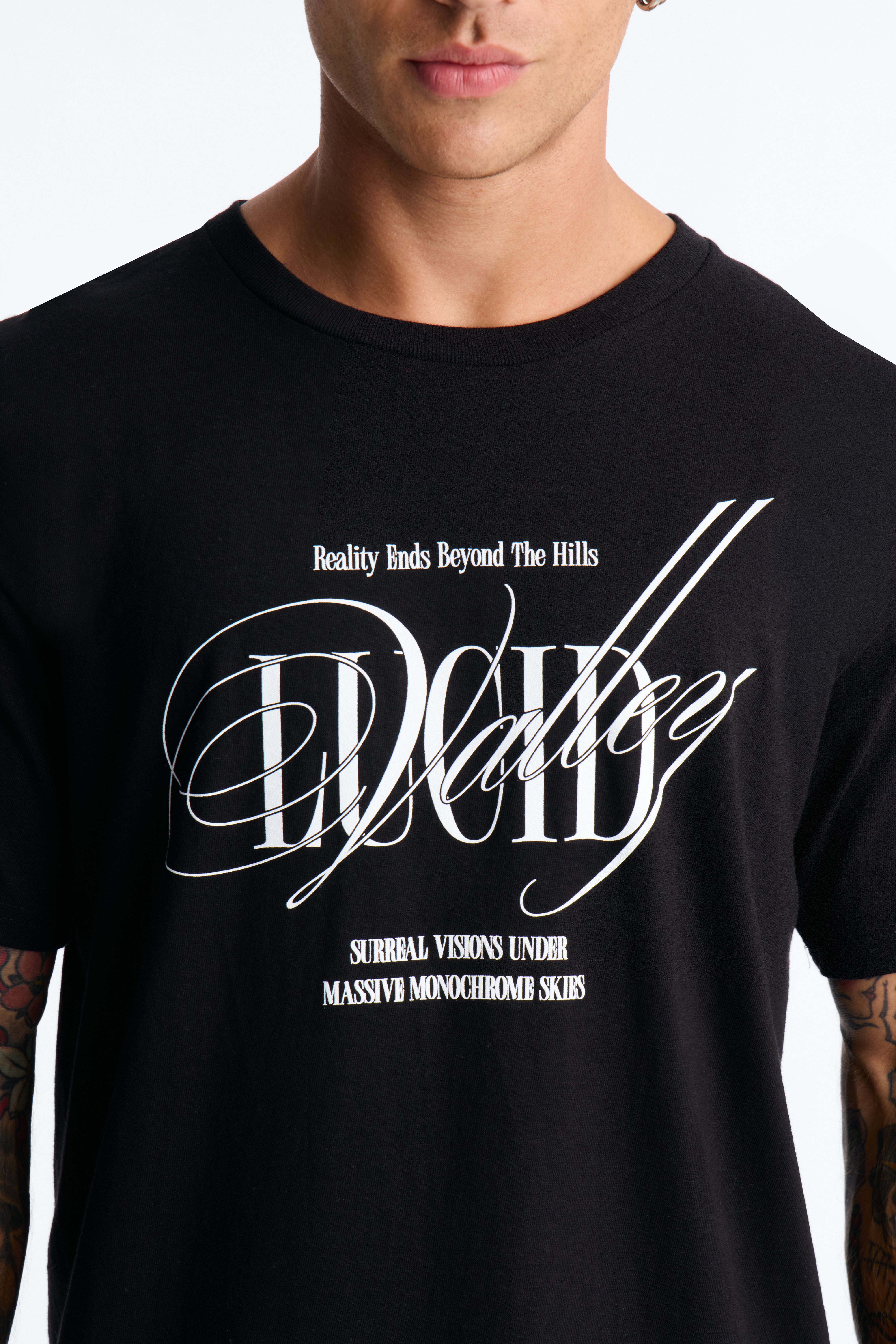 Lucid Valley Oversized Short Sleeve Tee - Black