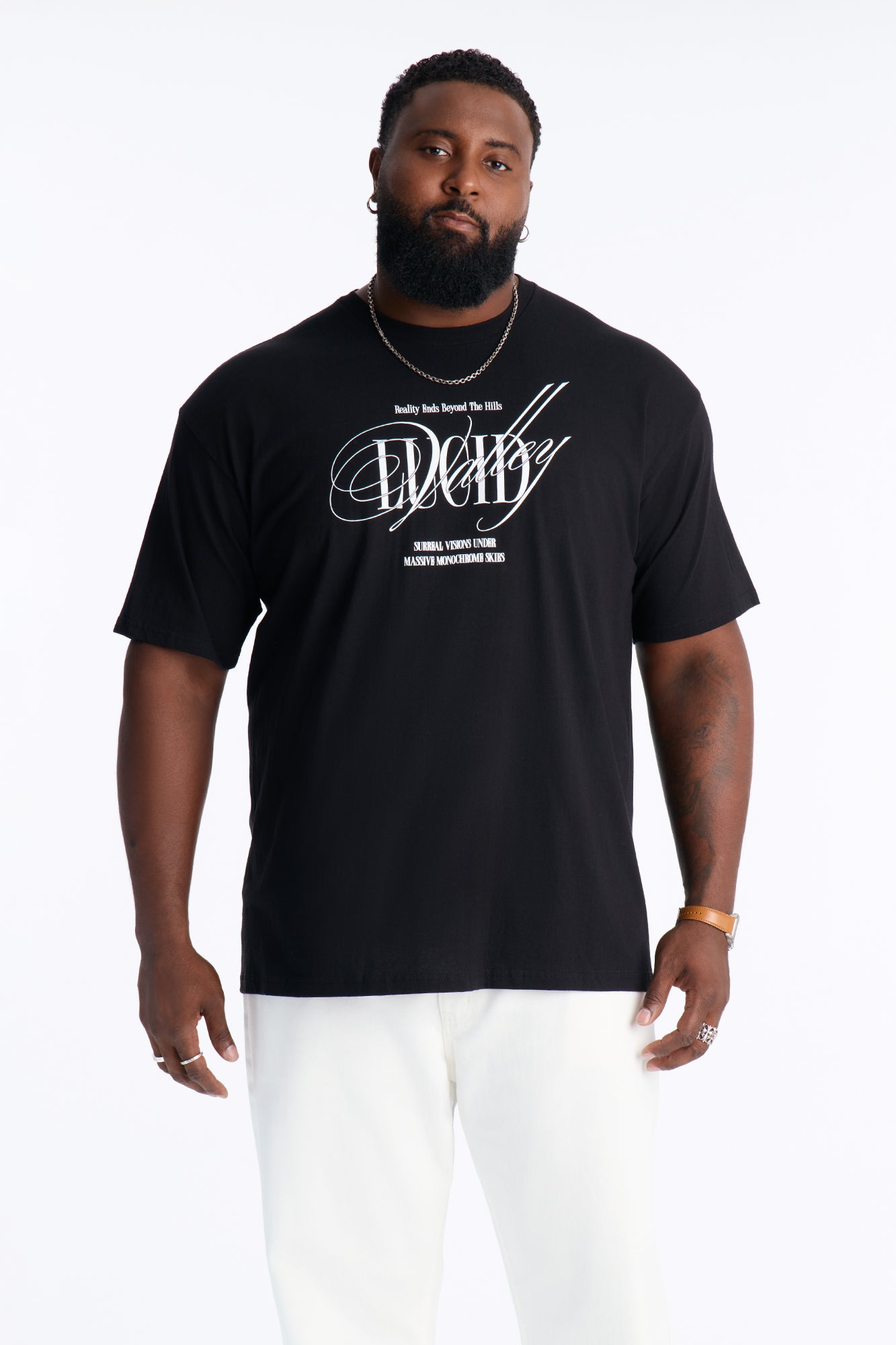 Lucid Valley Oversized Short Sleeve Tee - Black