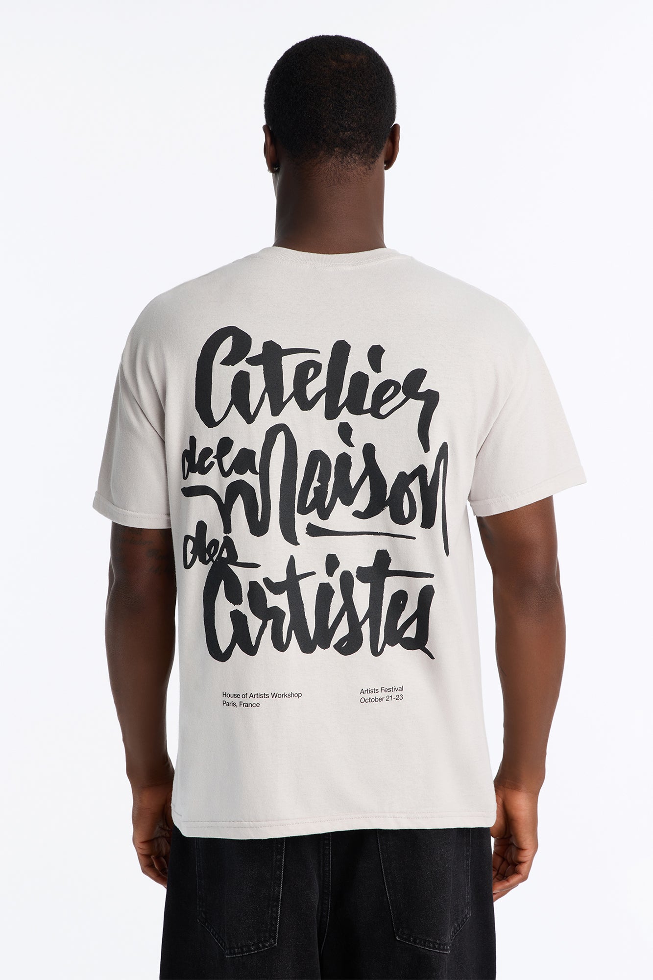 Maision Des Artistes Boxy Short Sleeve Tee - Grey