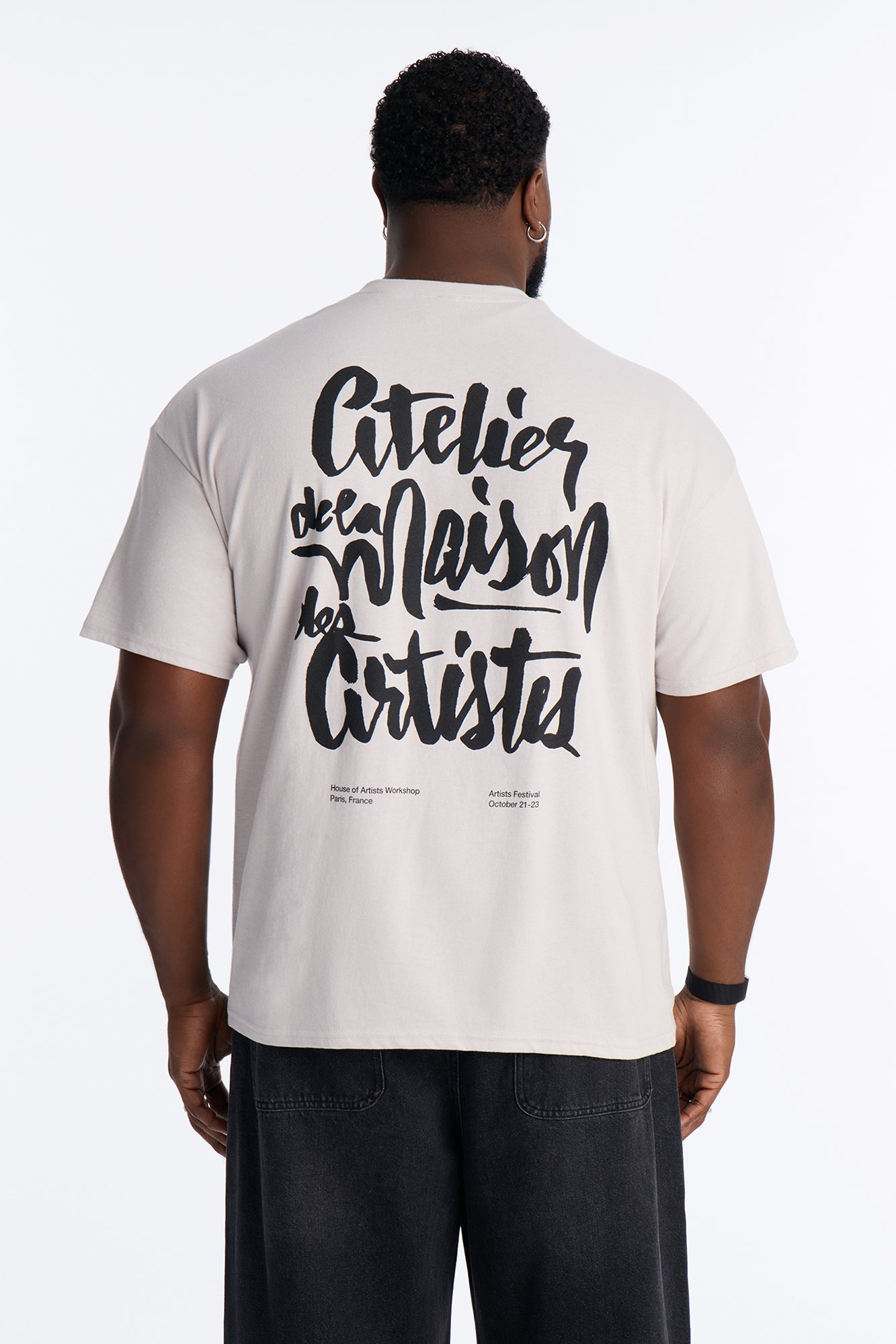Maision Des Artistes Boxy Short Sleeve Tee - Grey