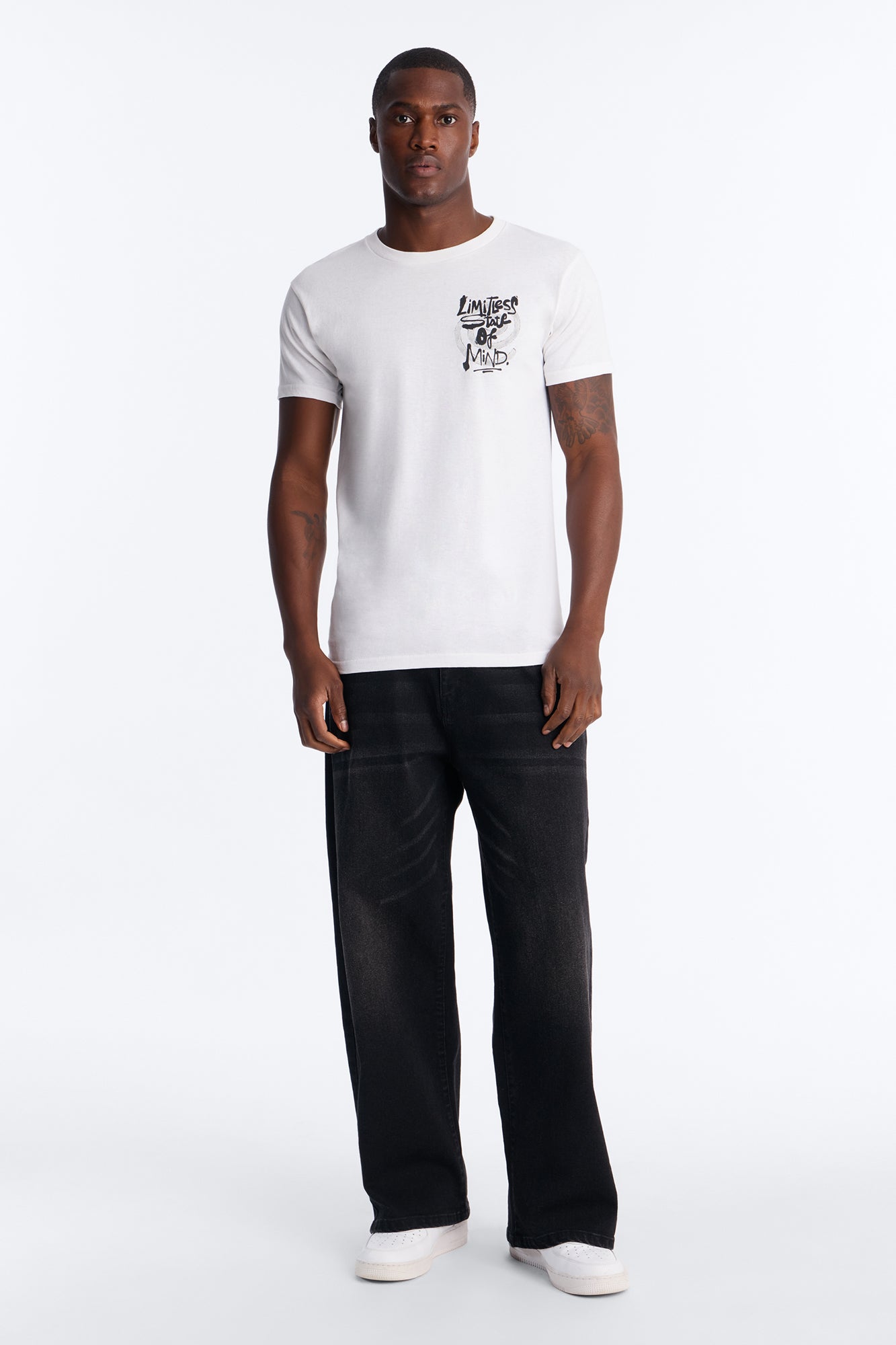 Limitless State Short Sleeve Tee - White