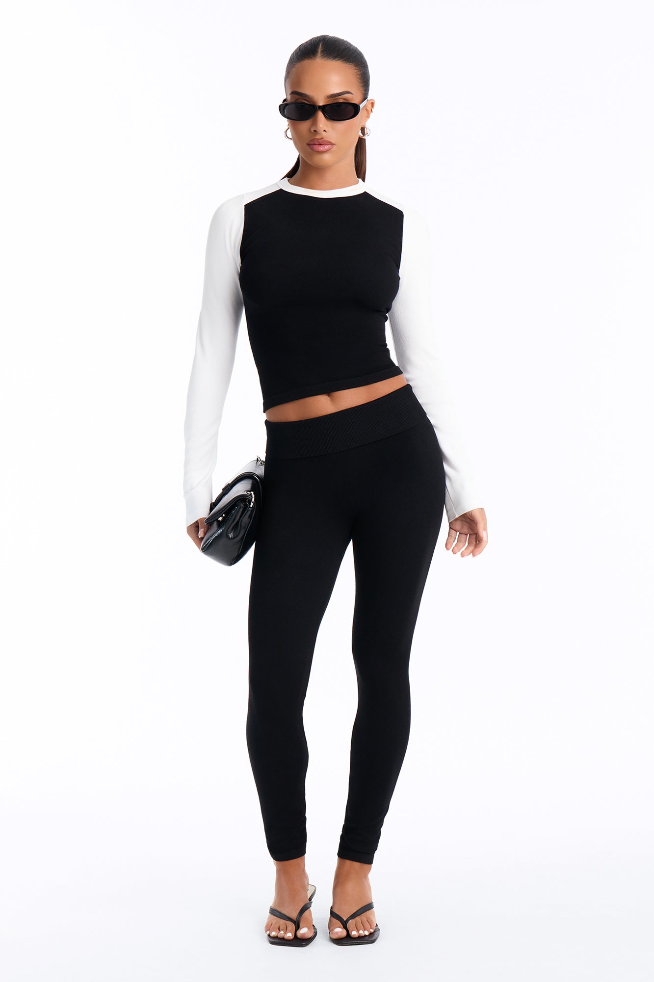 Jessica Seamless Legging Set - Black/combo