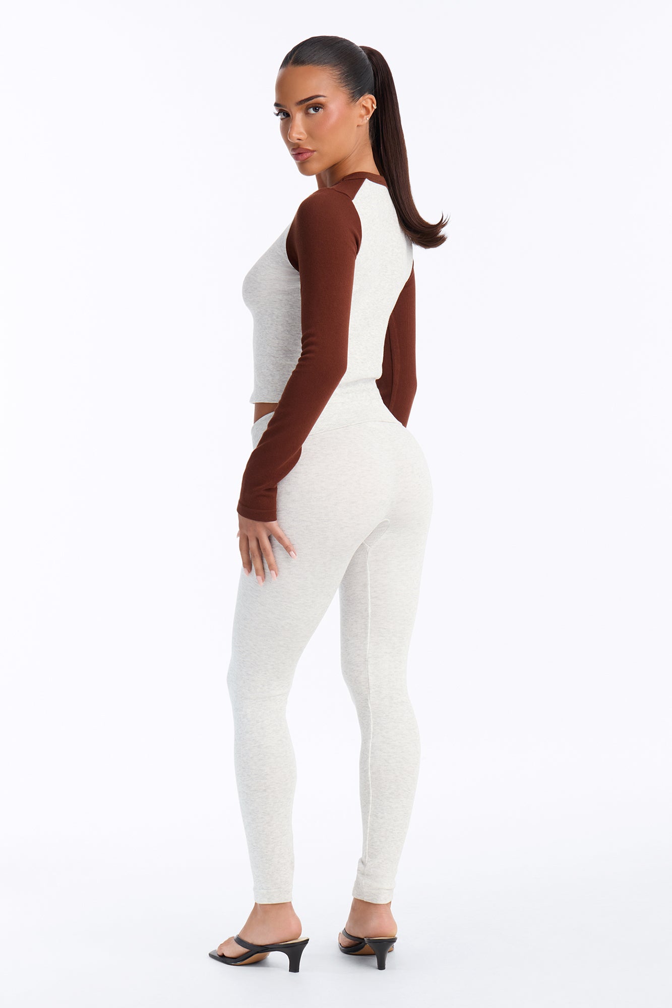 Jessica Seamless Legging Set - Heather/Combo