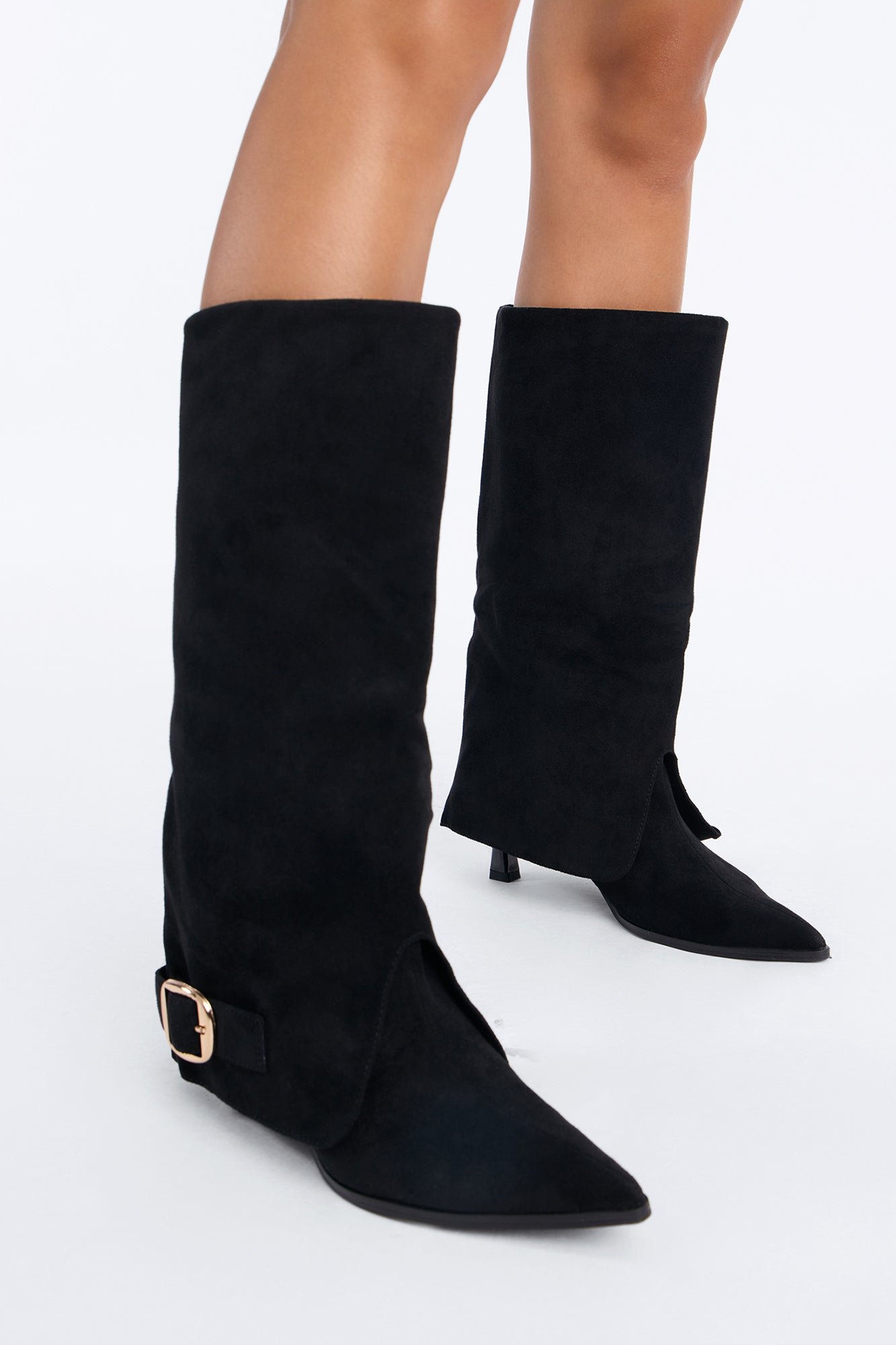 Stables Buckle Overlay Boots - Black
