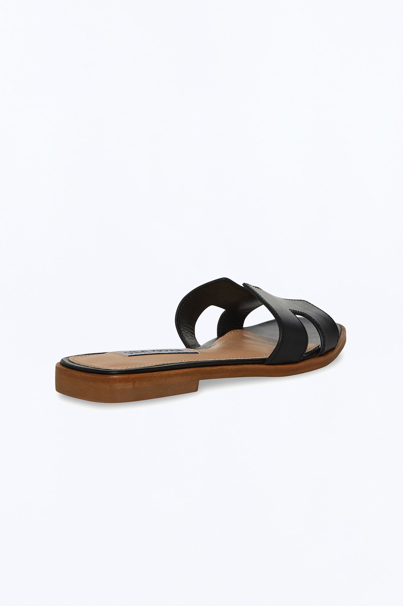 Steve Madden Hadyn Leather Sandals - Black