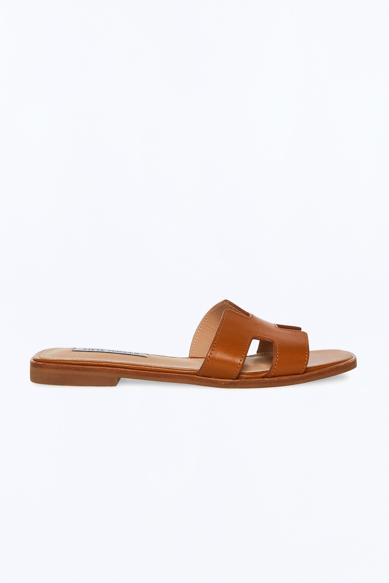 Steve Madden Hadyn Leather Sandals - Cognac