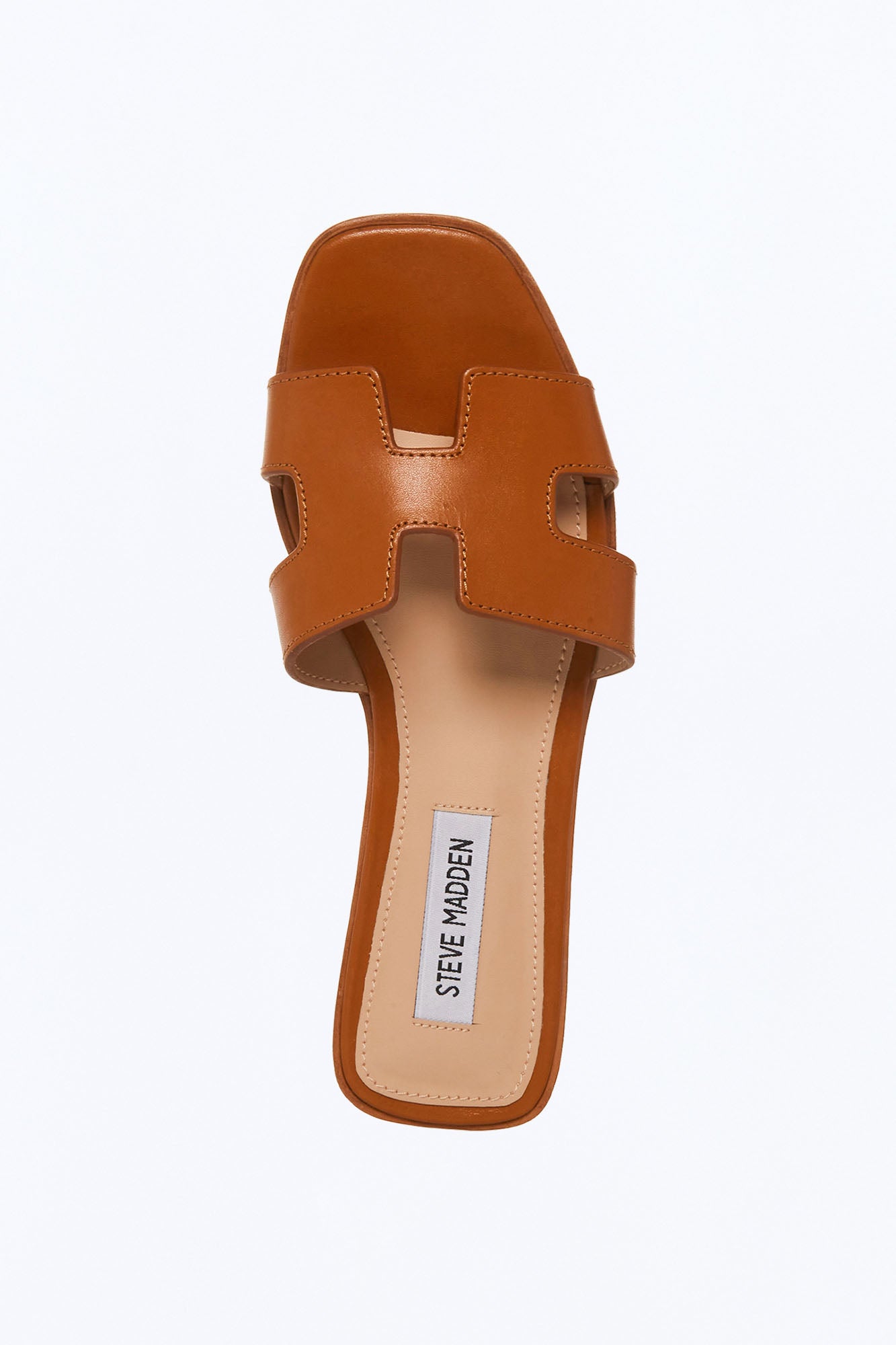 Steve Madden Hadyn Leather Sandals - Cognac