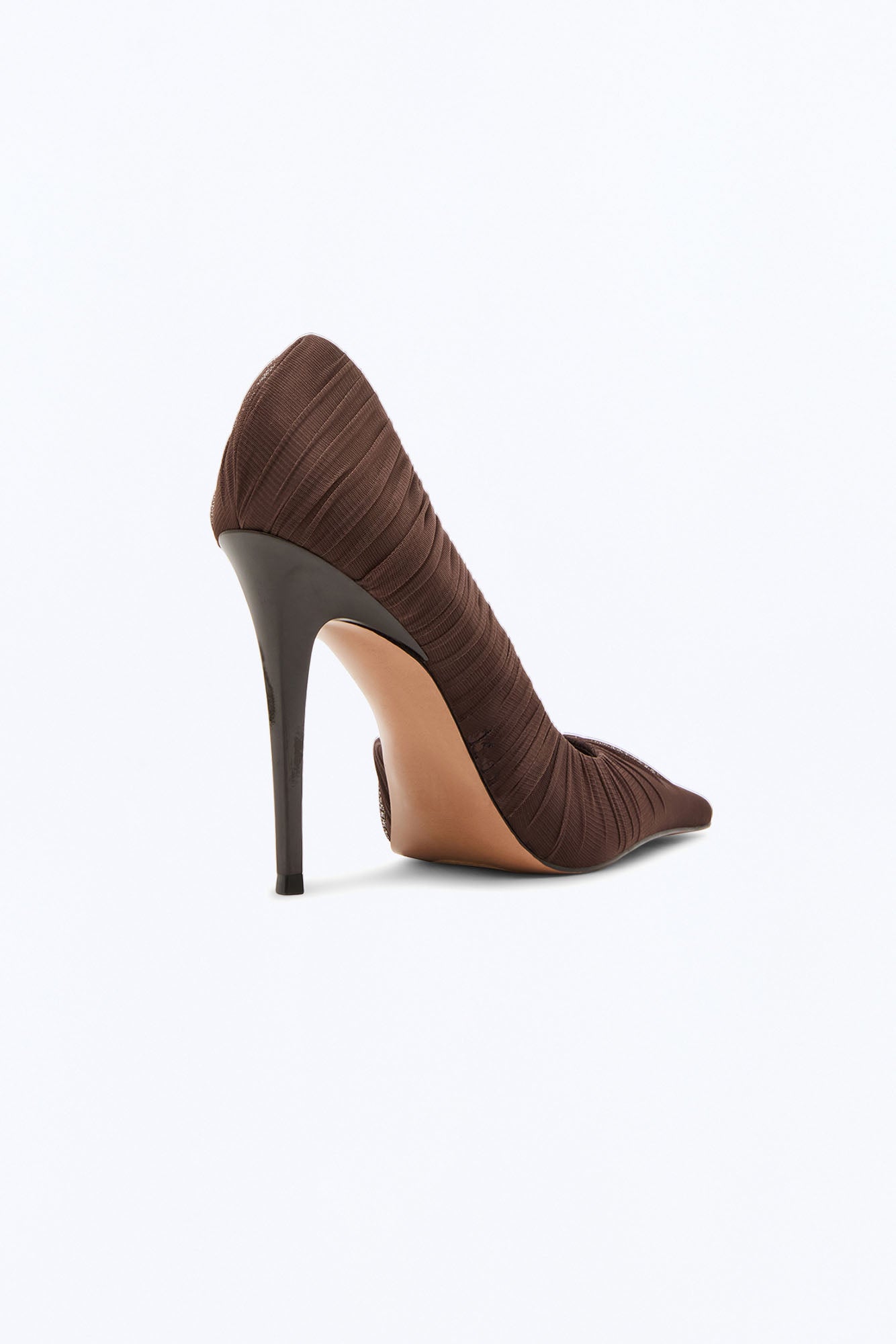 Steve Madden Elegant Mesh Stiletto Pumps - Brown