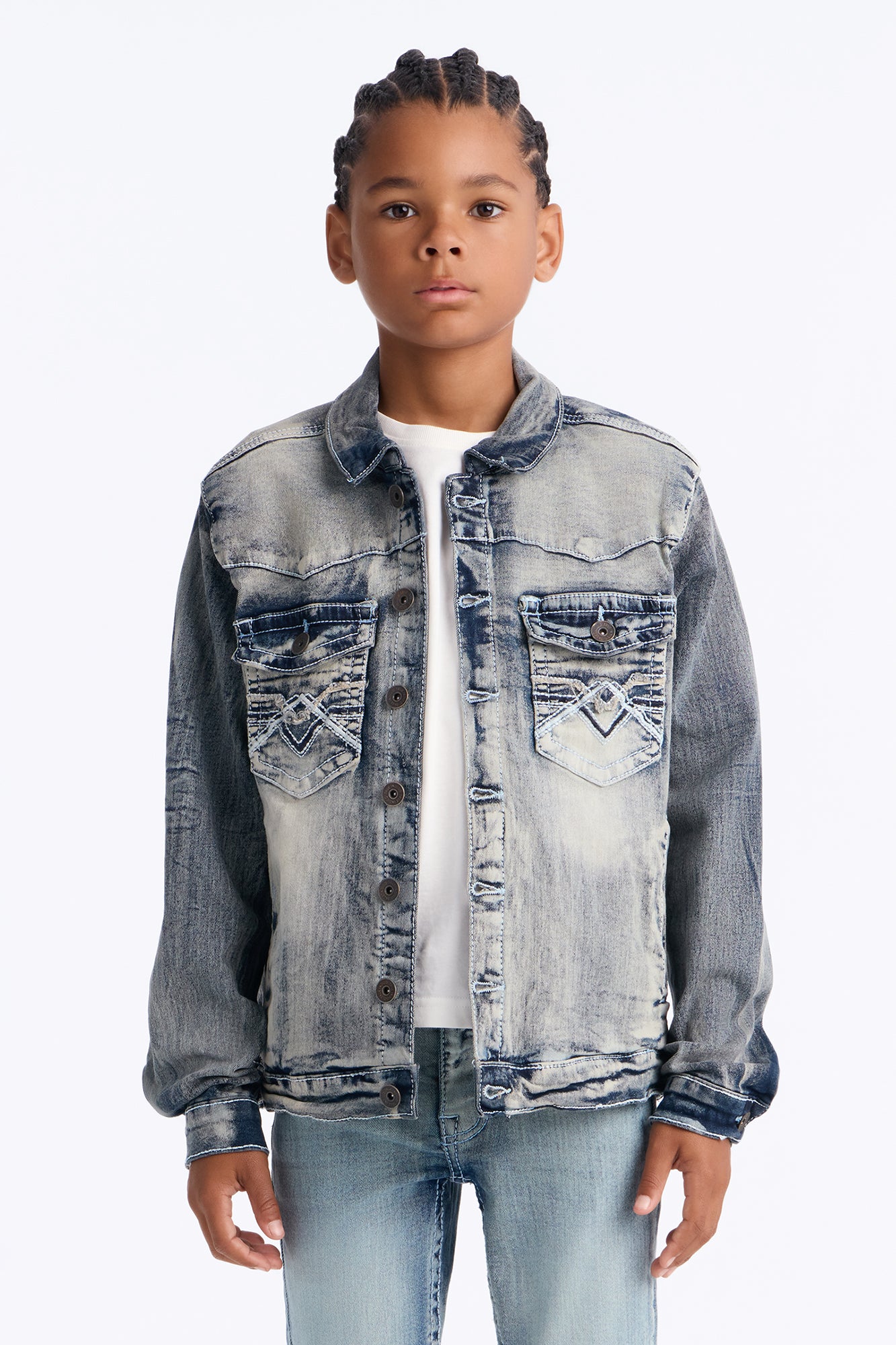 Mini Ready For Anything Denim Jacket - Light Blue