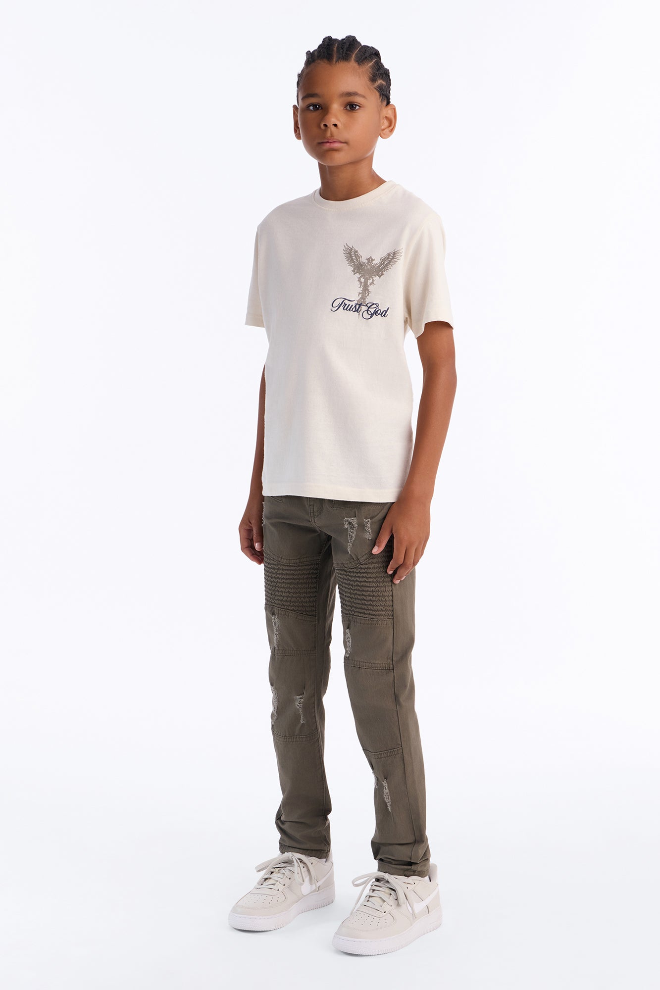 Mini On My Way Moto Skinny Jeans - Olive