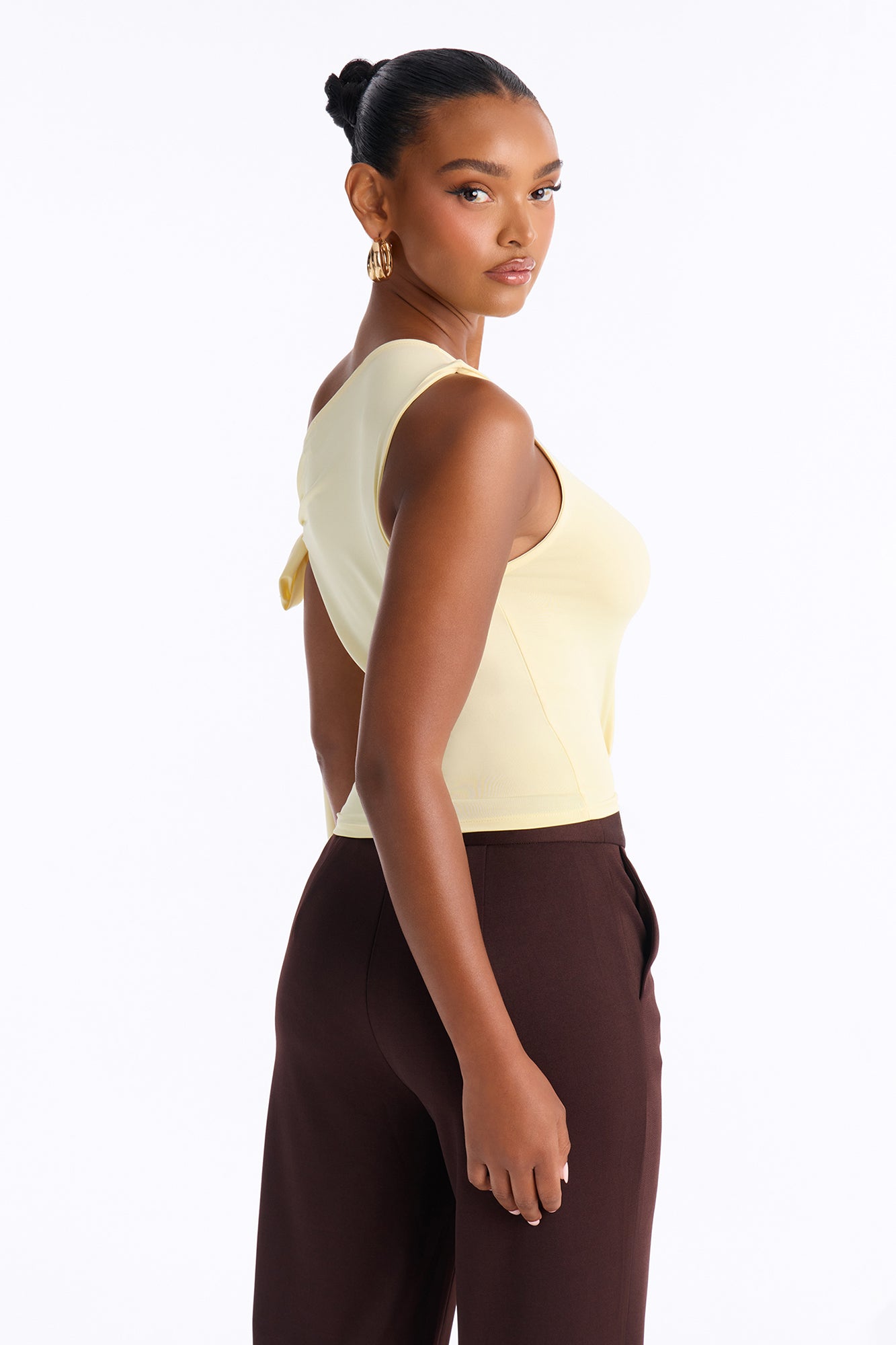 Kamari Off Shoulder Top - Butter Yellow