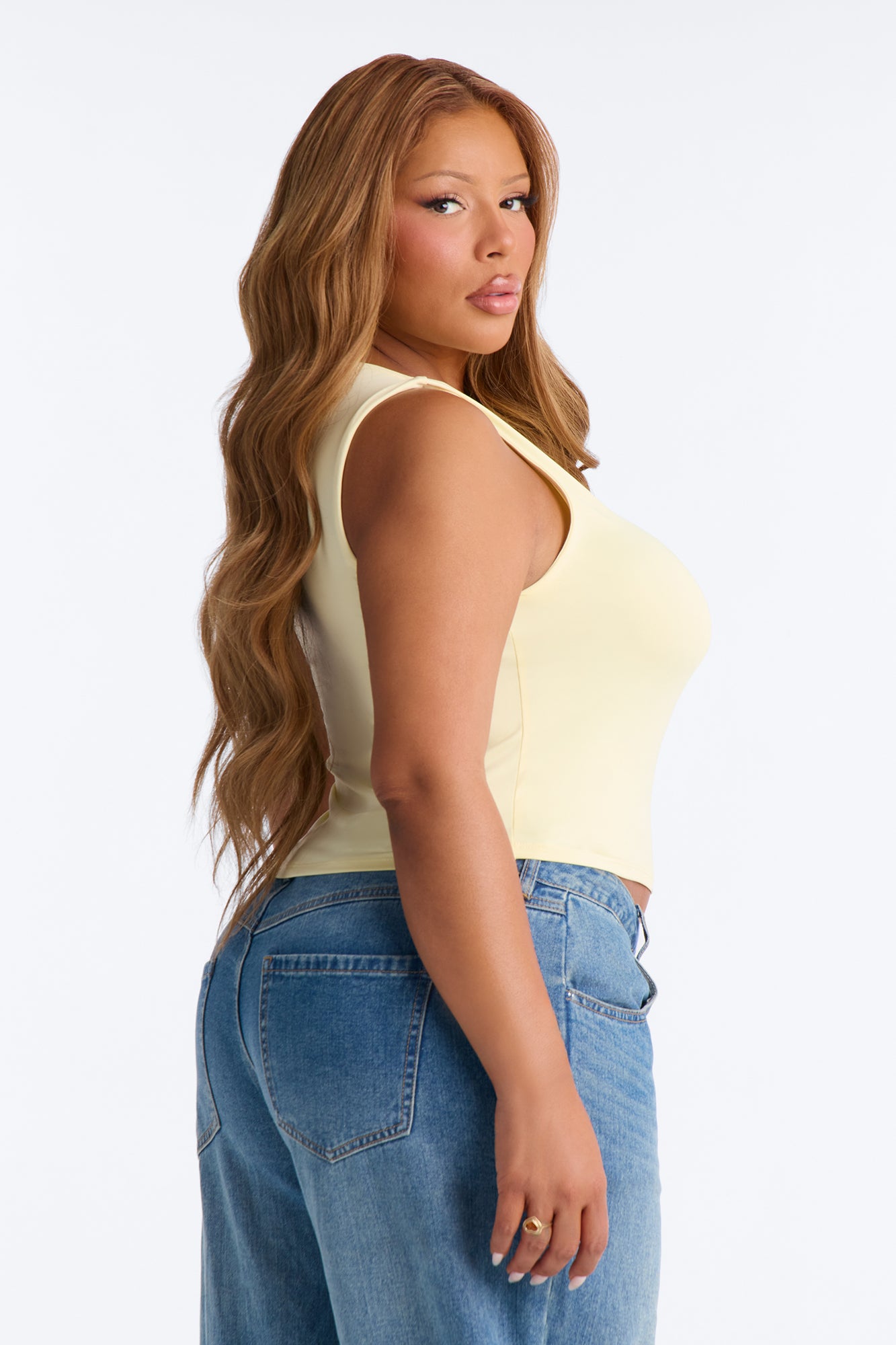 Kamari Off Shoulder Top - Butter Yellow