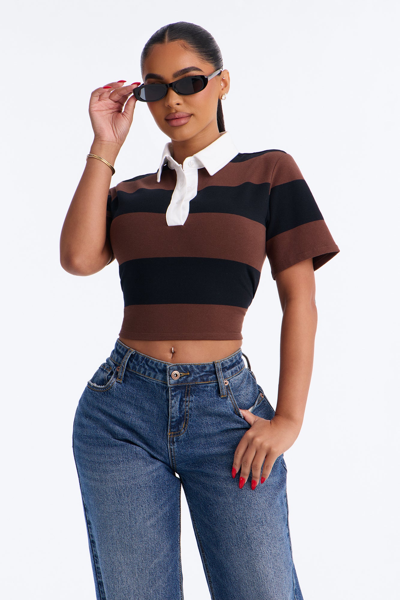 Sporty Era Polo Shirt - Brown/combo