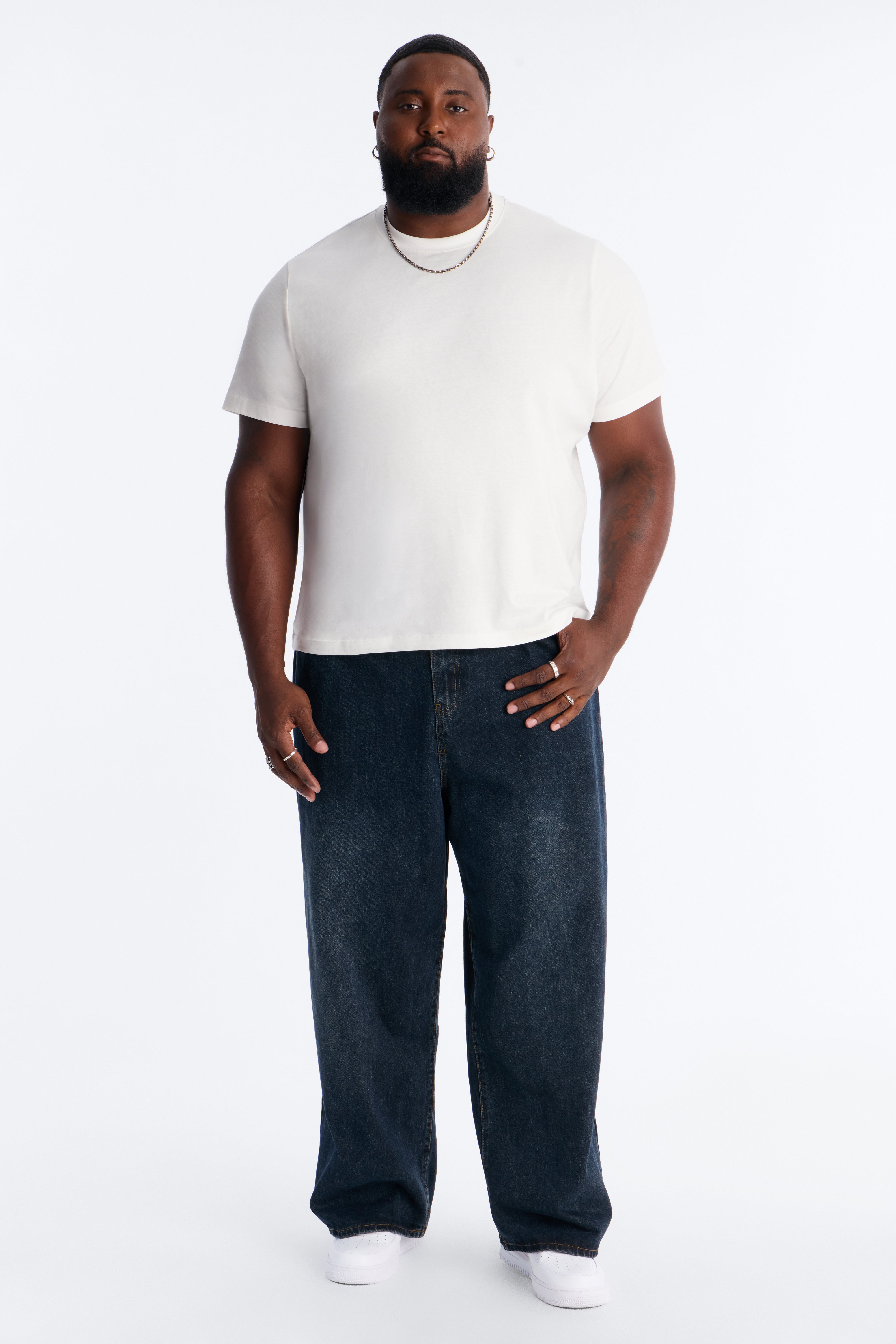 Shadow Flag Baggy Jean - Dark Wash