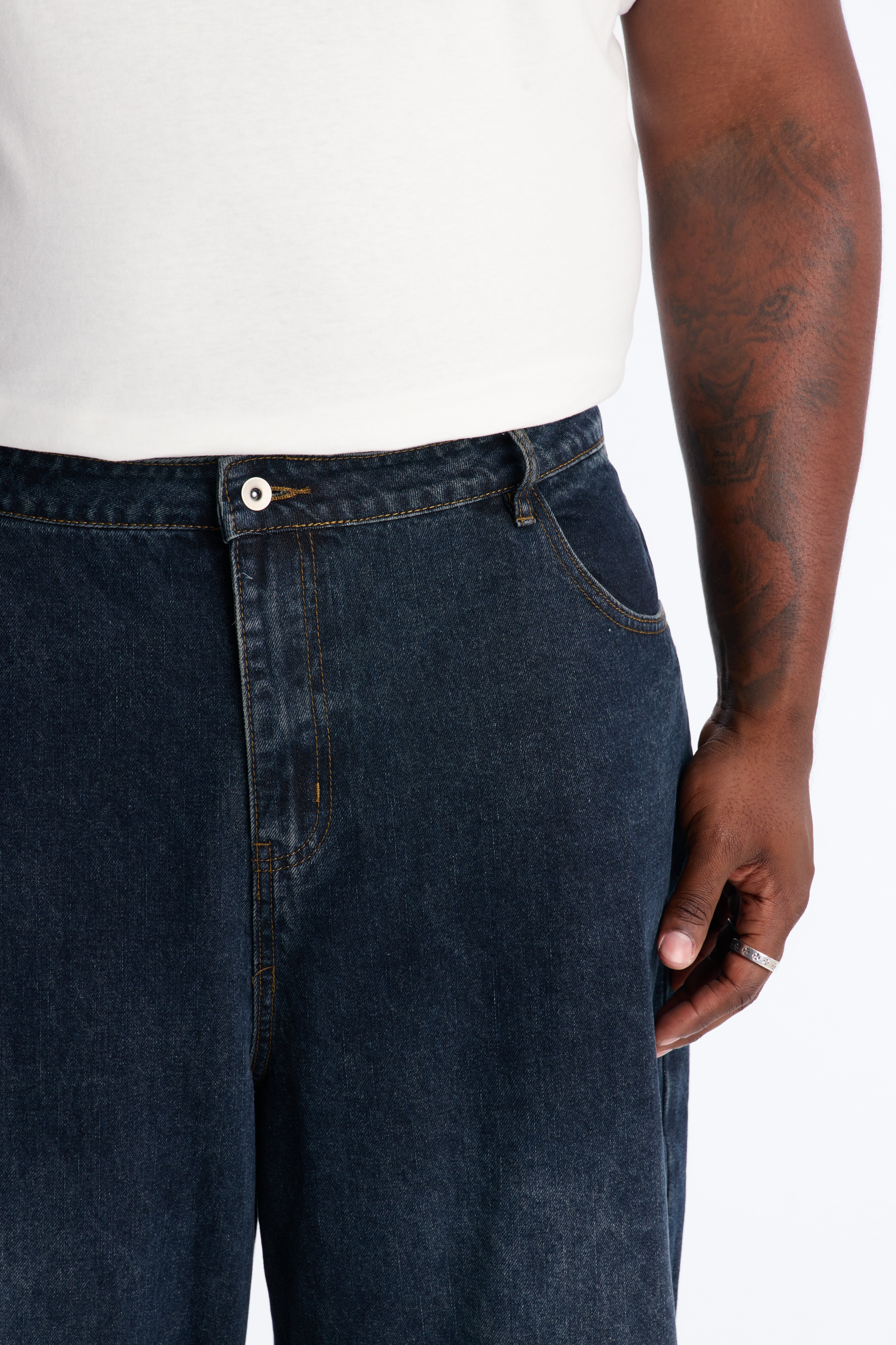 Shadow Flag Baggy Jean - Dark Wash
