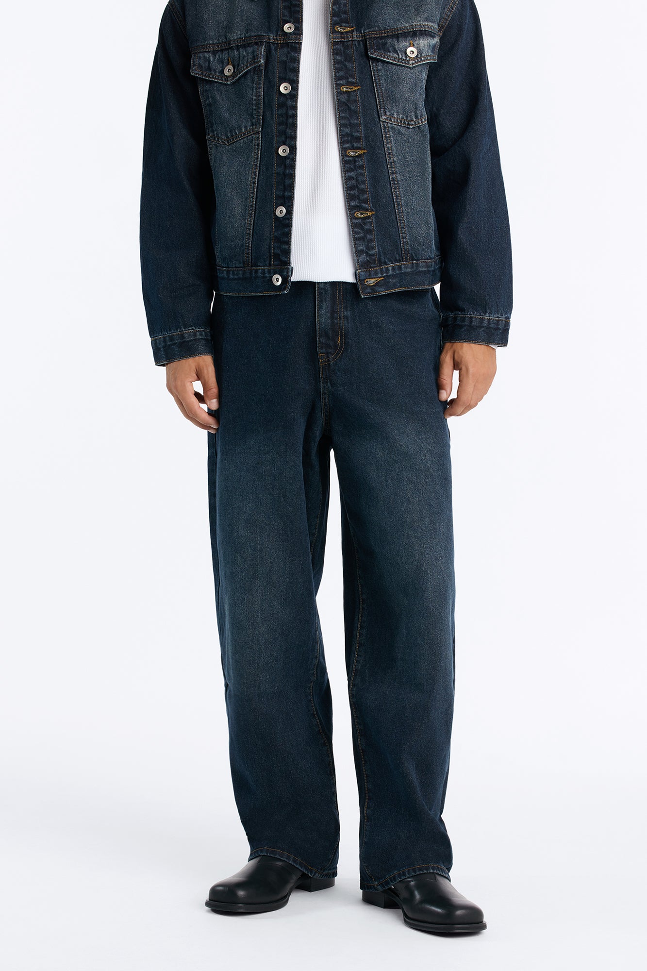 Shadow Flag Baggy Jean - Dark Wash