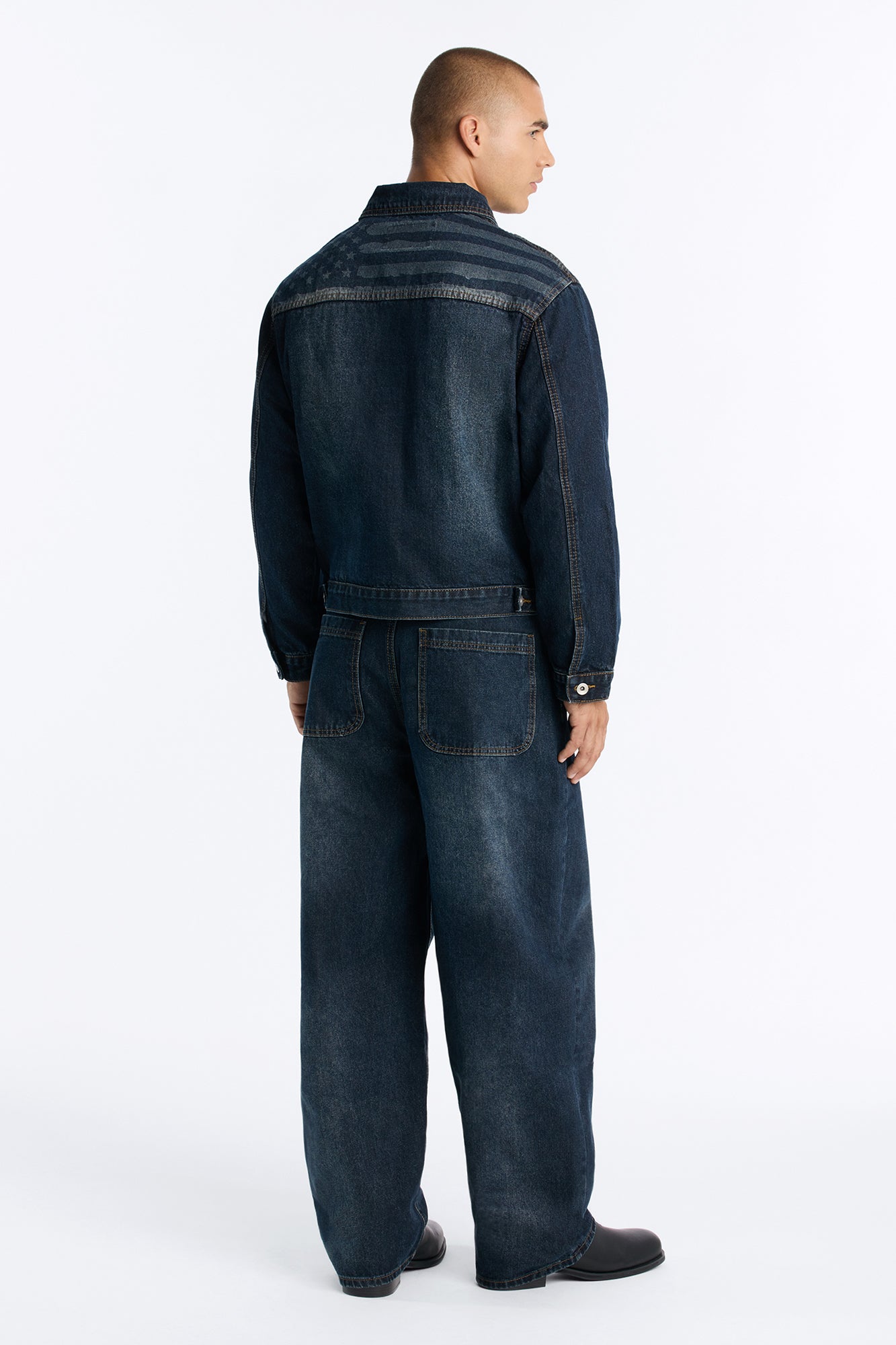 Shadow Flag Baggy Jean - Dark Wash