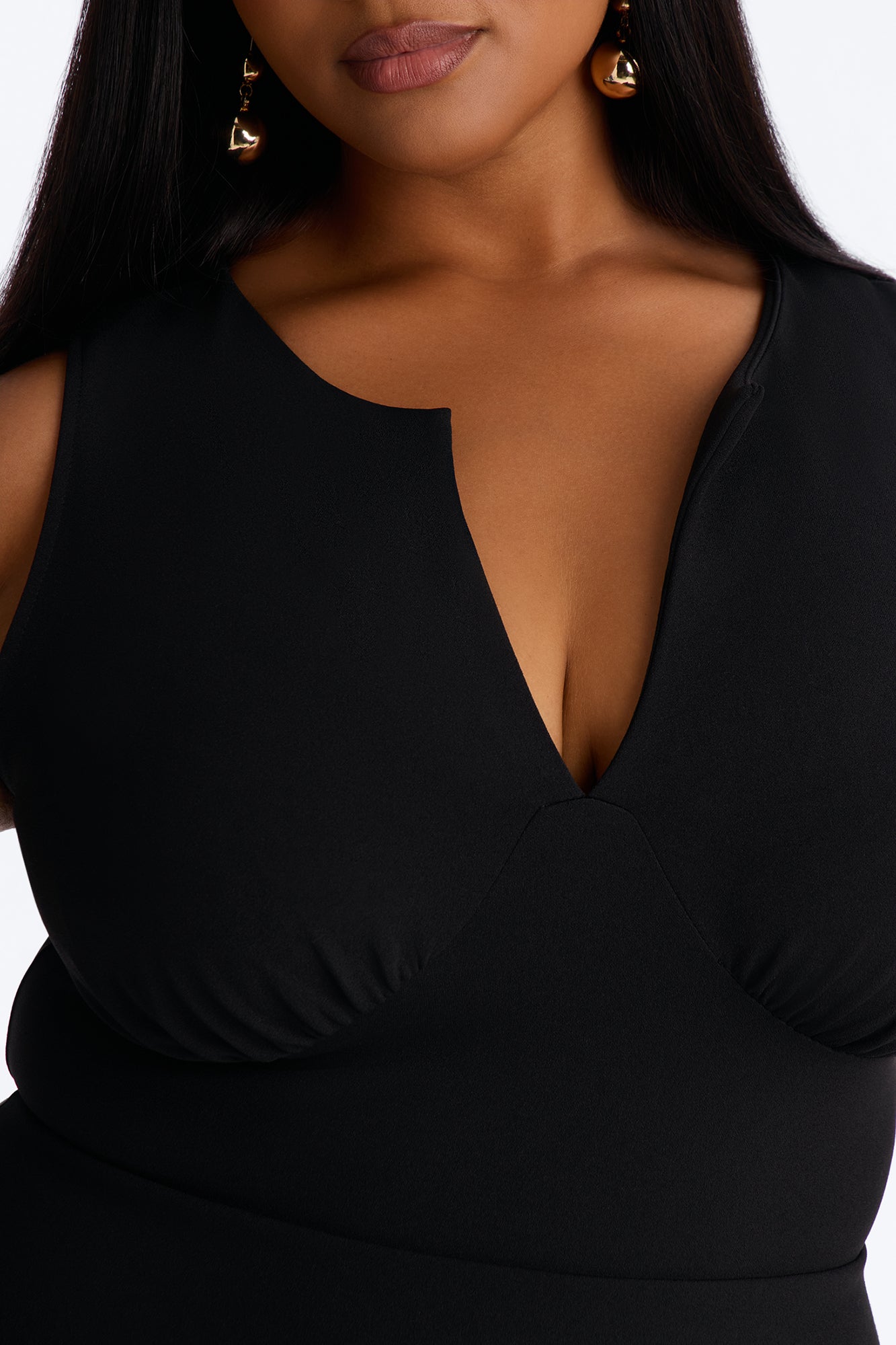 Charolette Sleeveless Midi Dress - Black