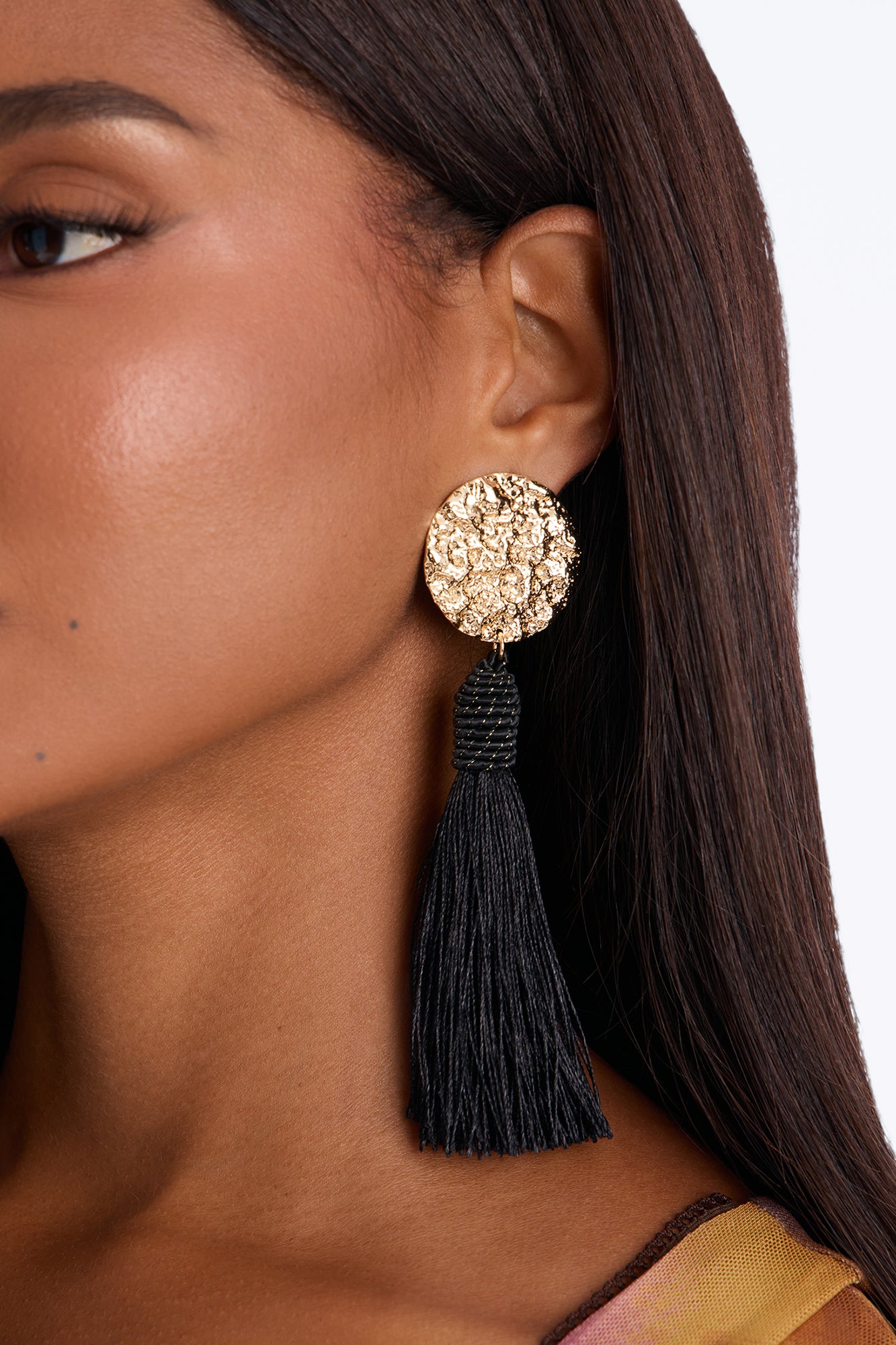 Royal Tide Drop Earrings - Black/Gold