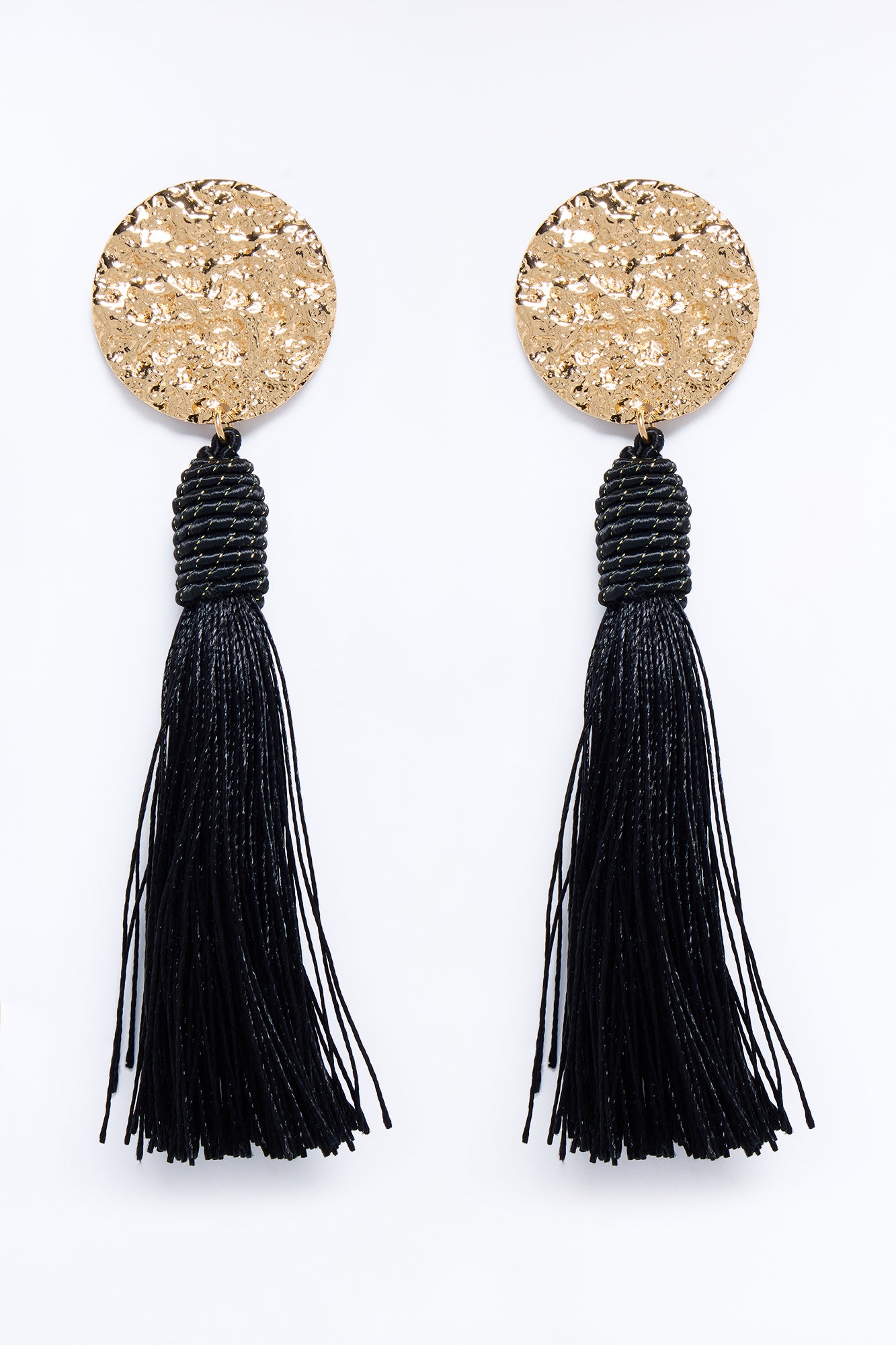 Royal Tide Drop Earrings - Black/Gold