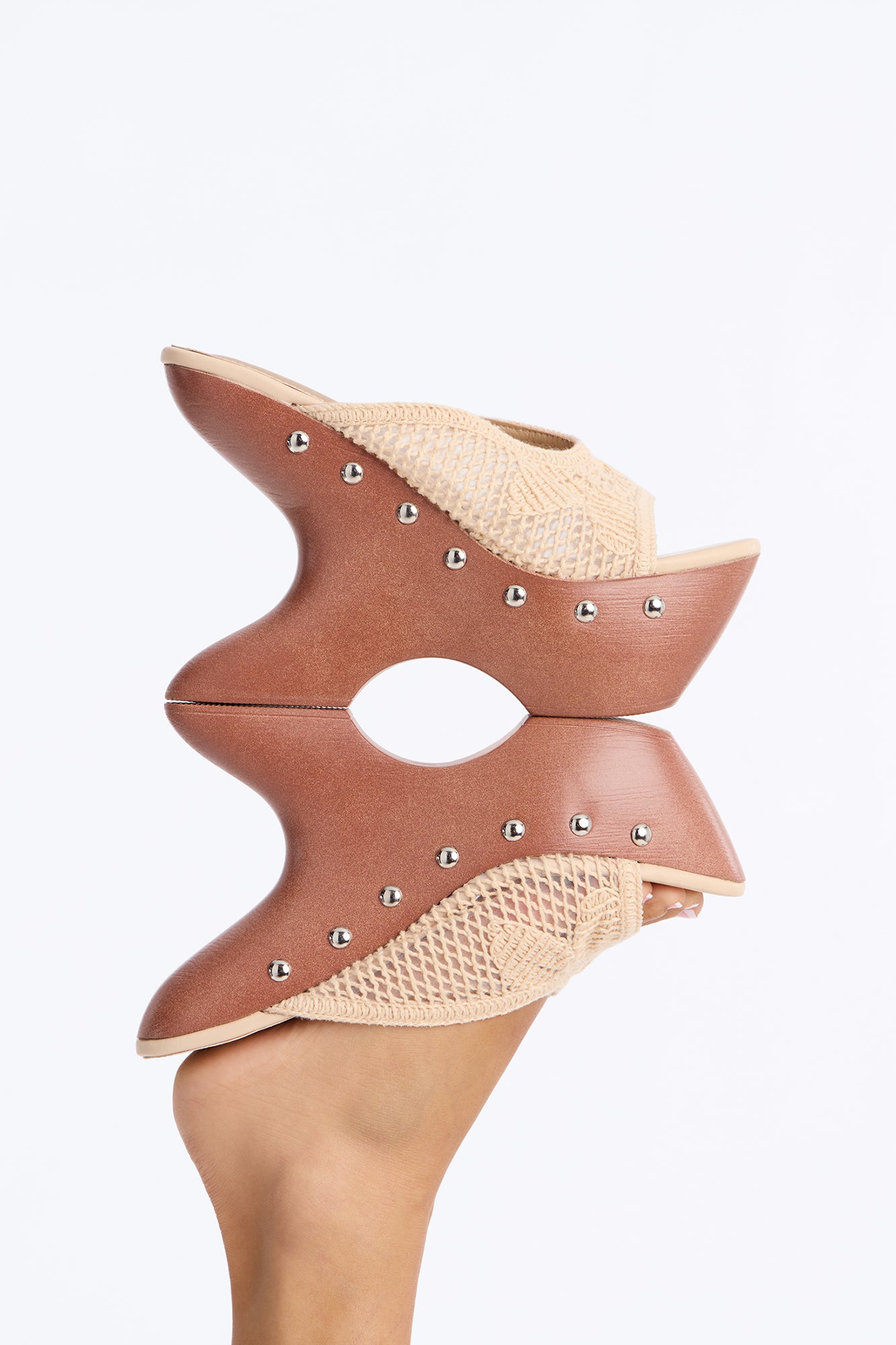 The Best View Novelty Wedges - Cream