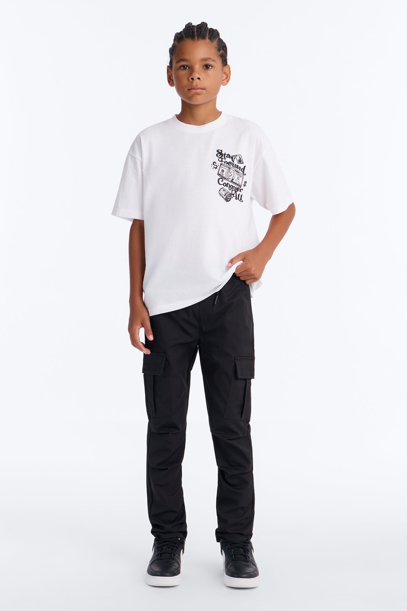 Mini No Limit Cargo Pants - Black