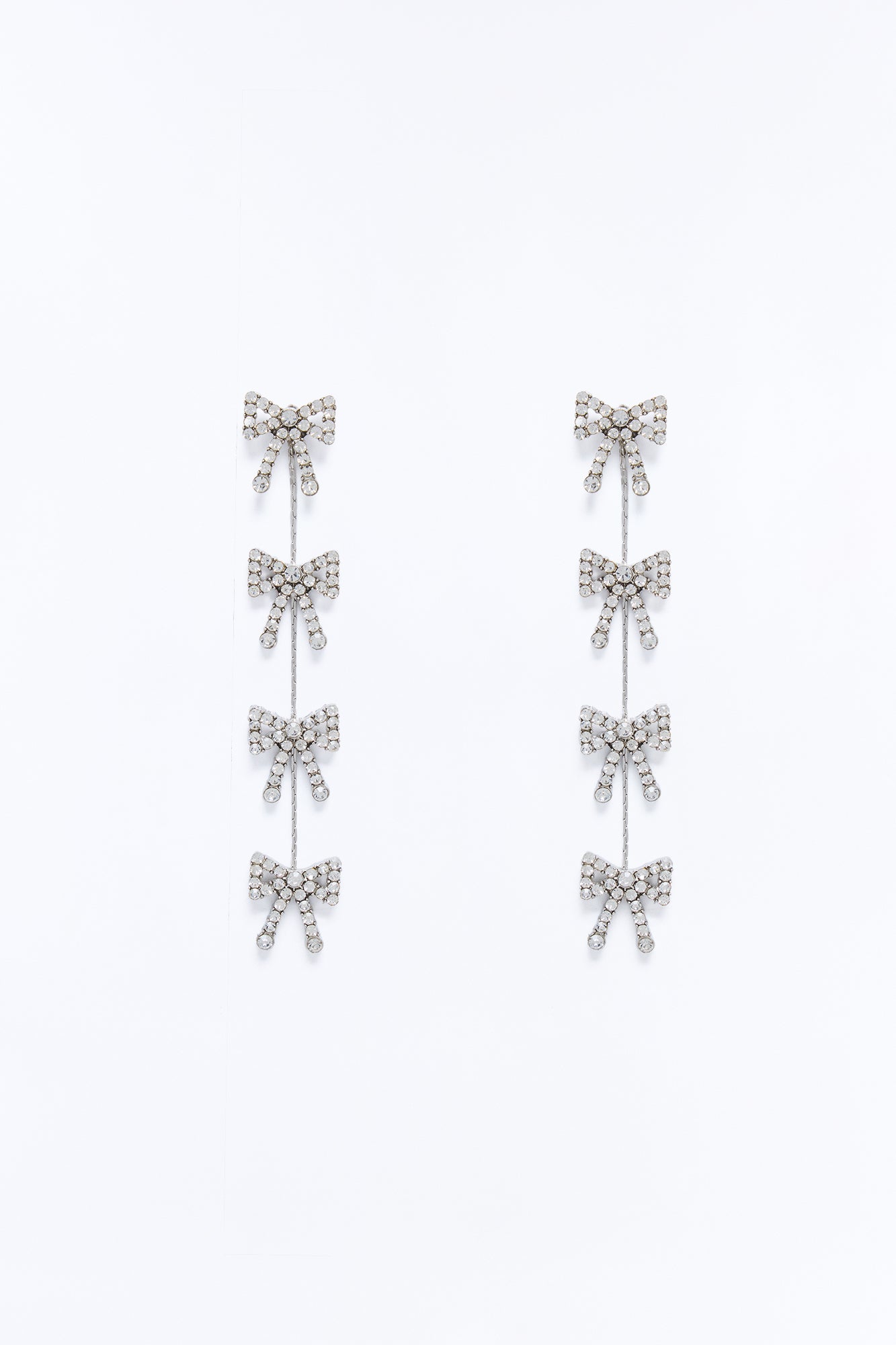 Been A Good Girl Drop Earrings - Silver