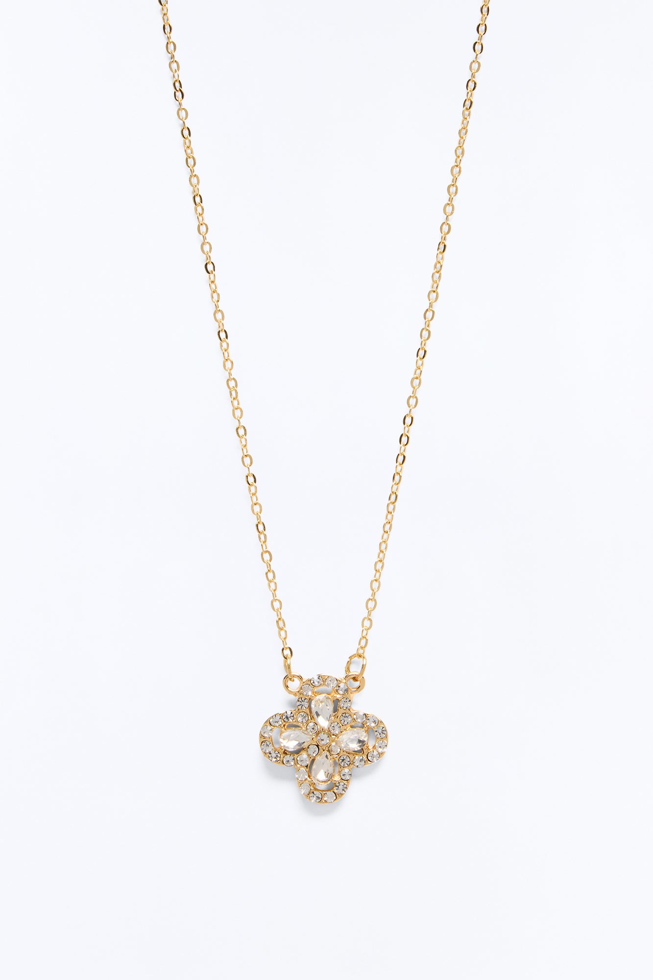 Shining Clover Necklace - Gold