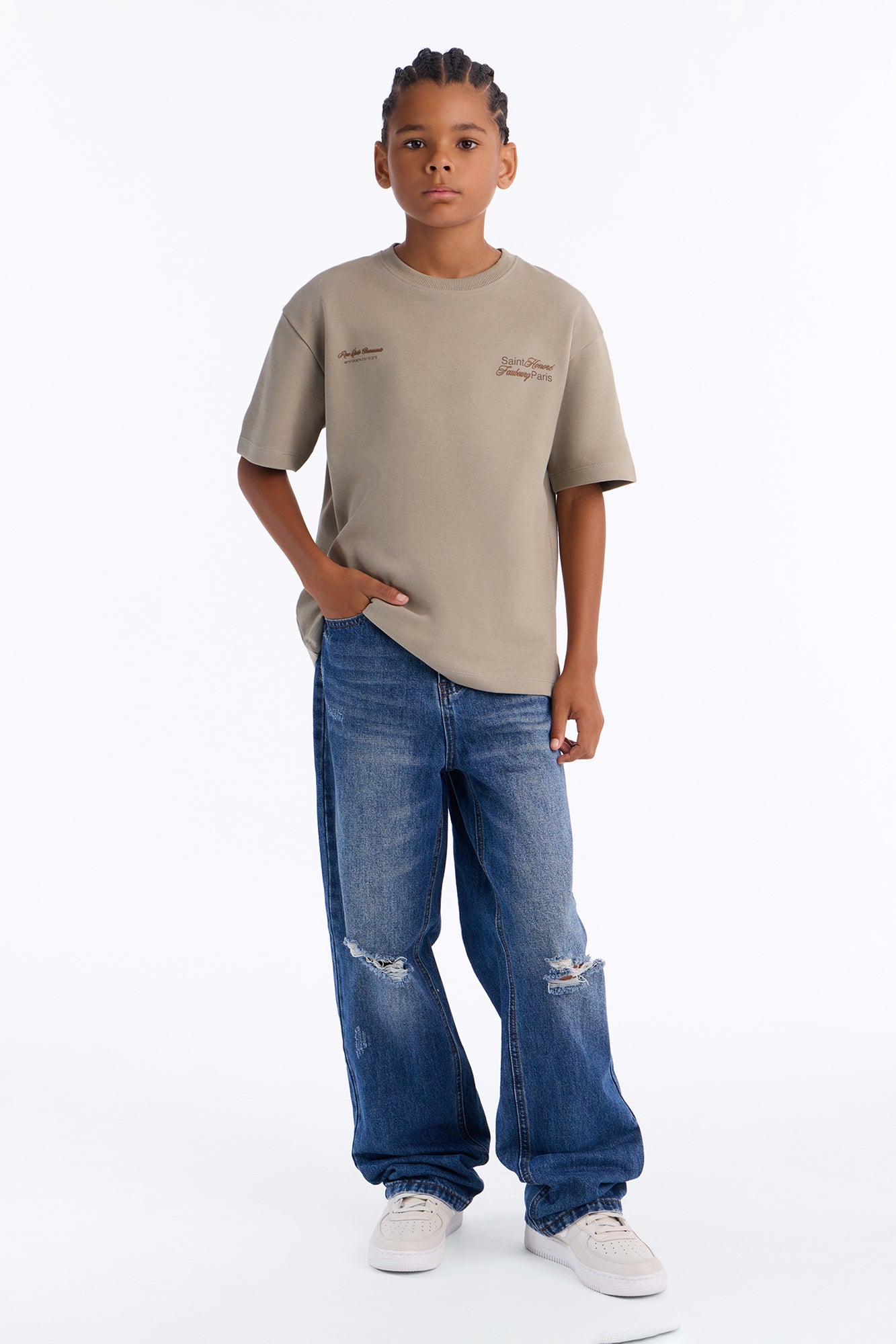Mini Saint Paris Short Sleeve Tee - Sage