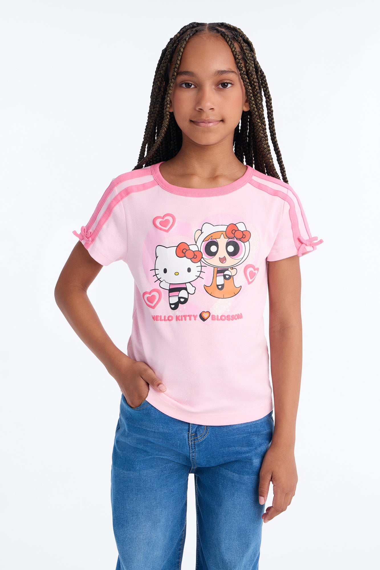 Mini Hello Kitty & Blossom Short Sleeve Jersey - Pink