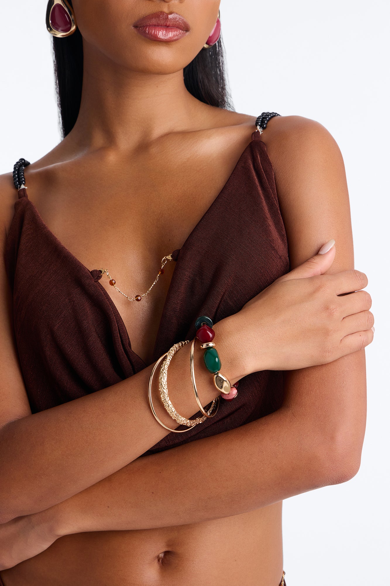Marg On The Rocks 4 Piece Bracelet Set - Gold/combo
