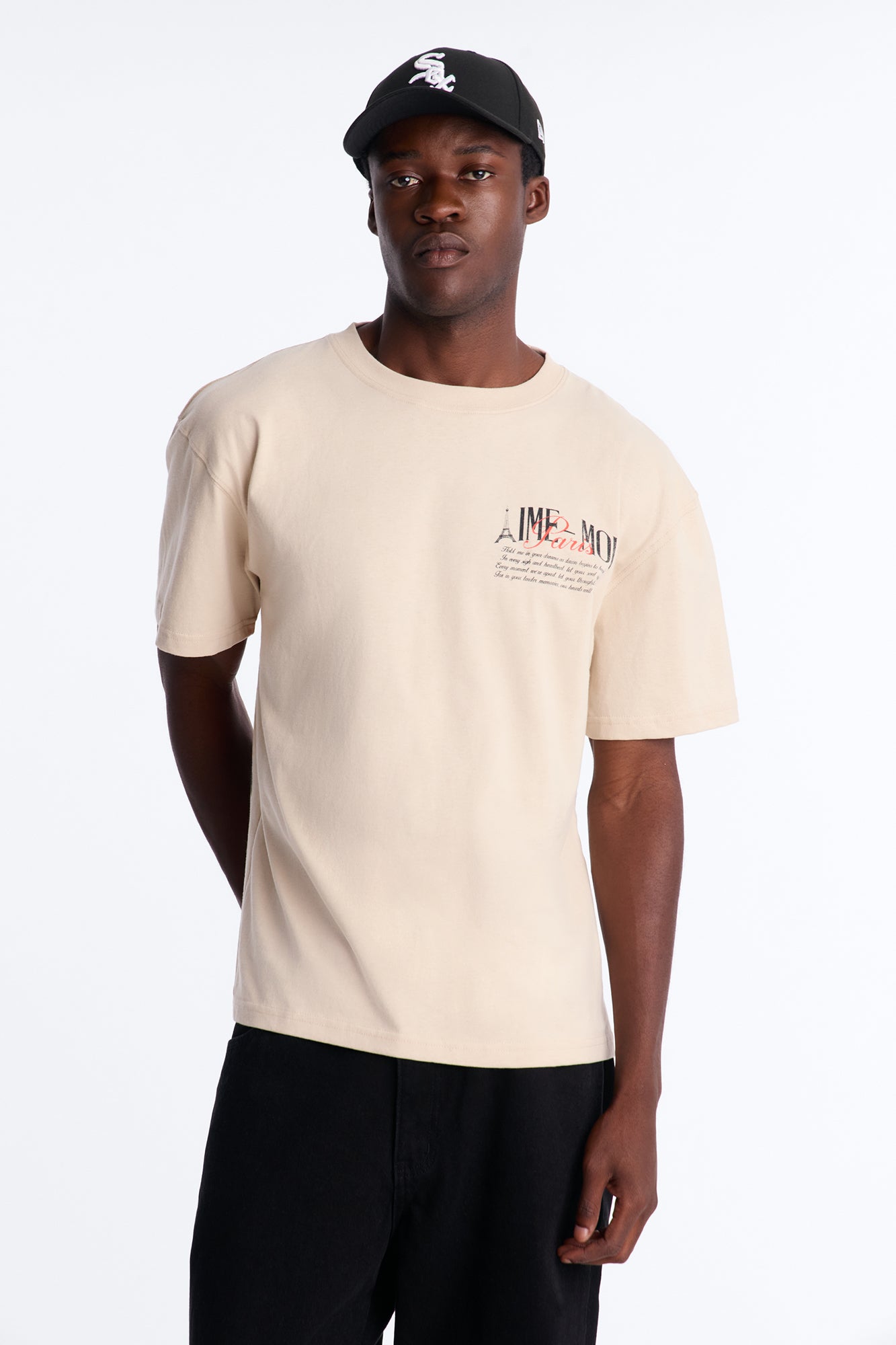 Aime Forever Oversized Short Sleeve Tee - Sand