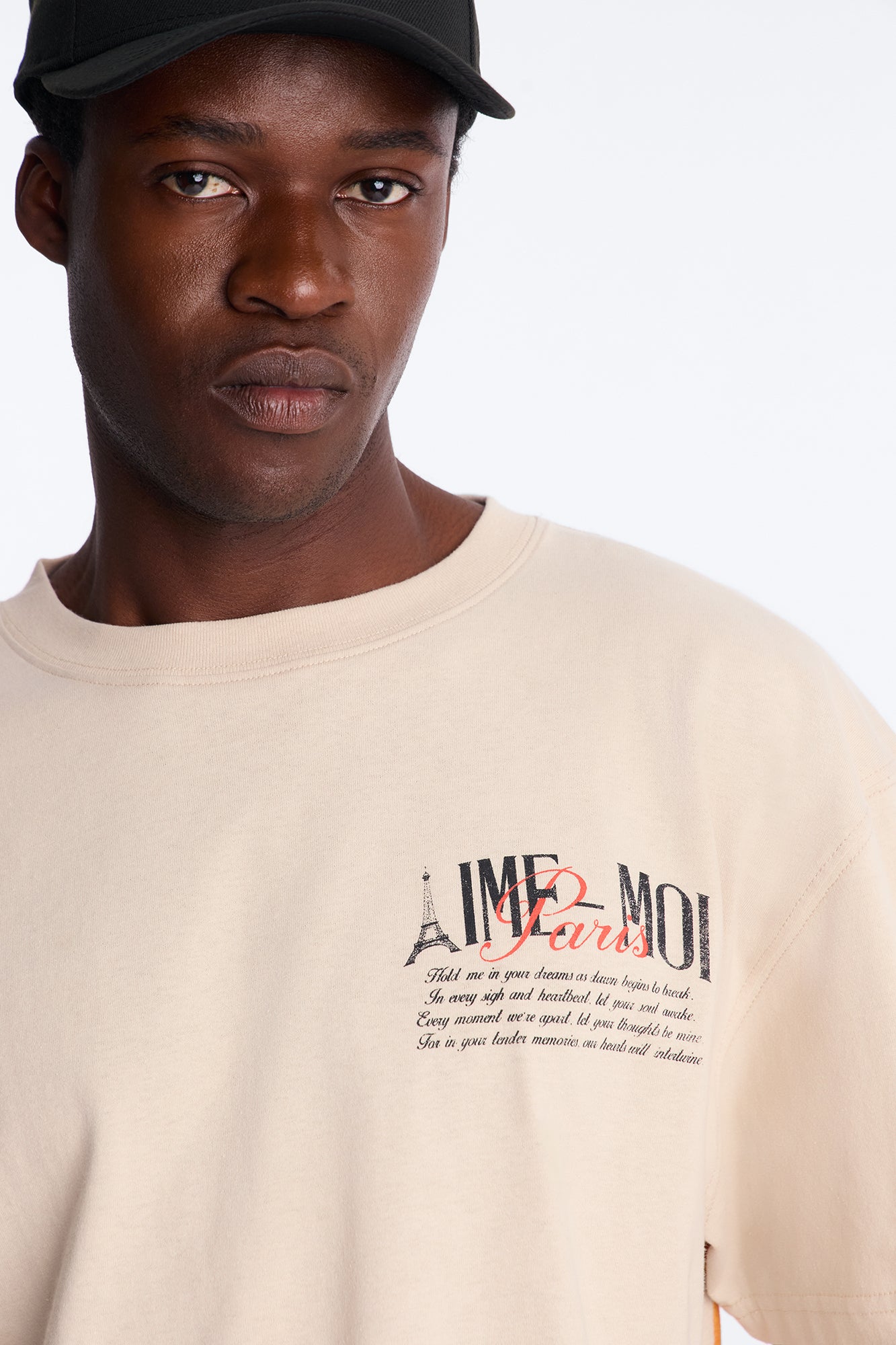 Aime Forever Oversized Short Sleeve Tee - Sand