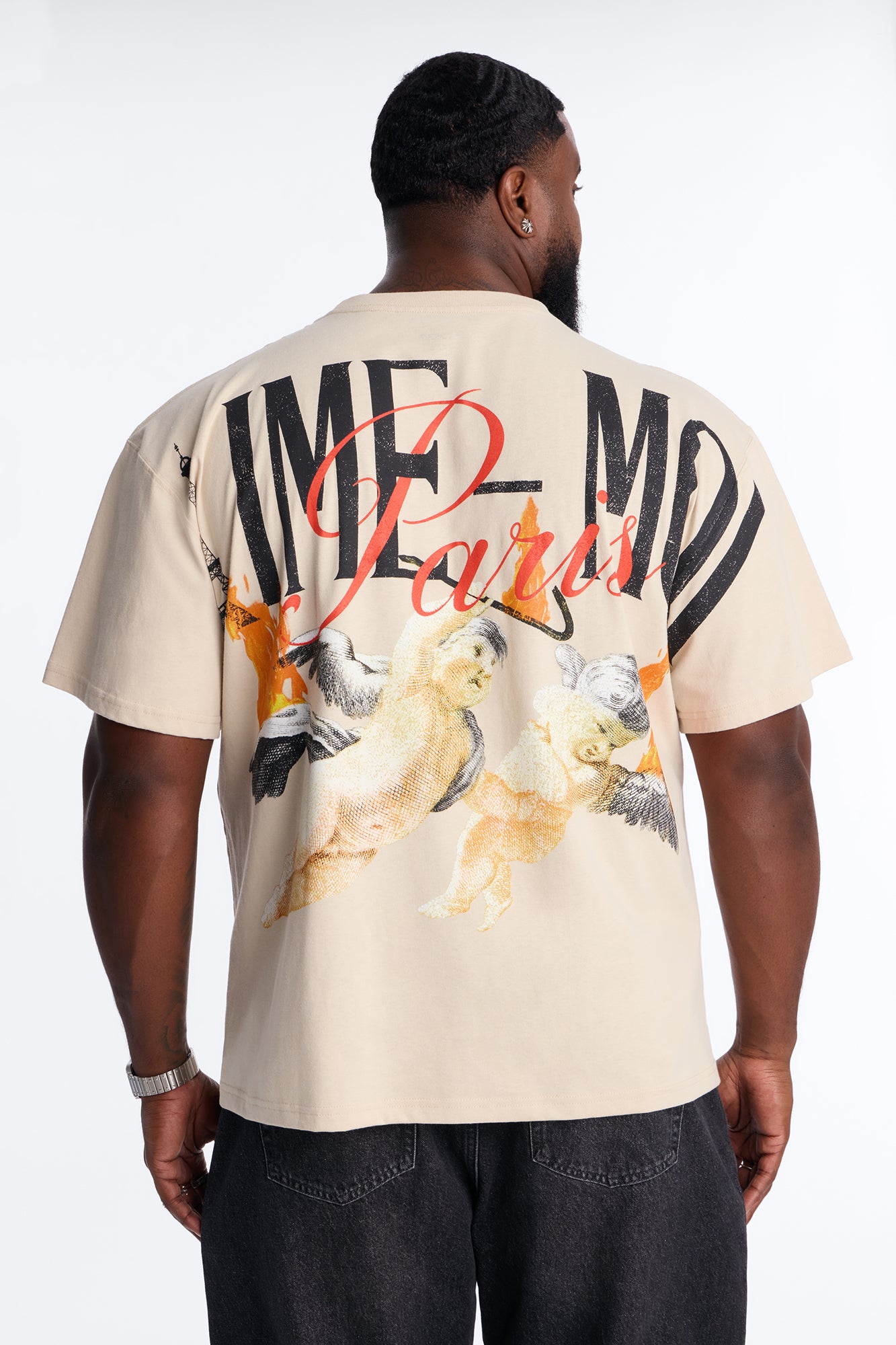 Aime Forever Oversized Short Sleeve Tee - Sand