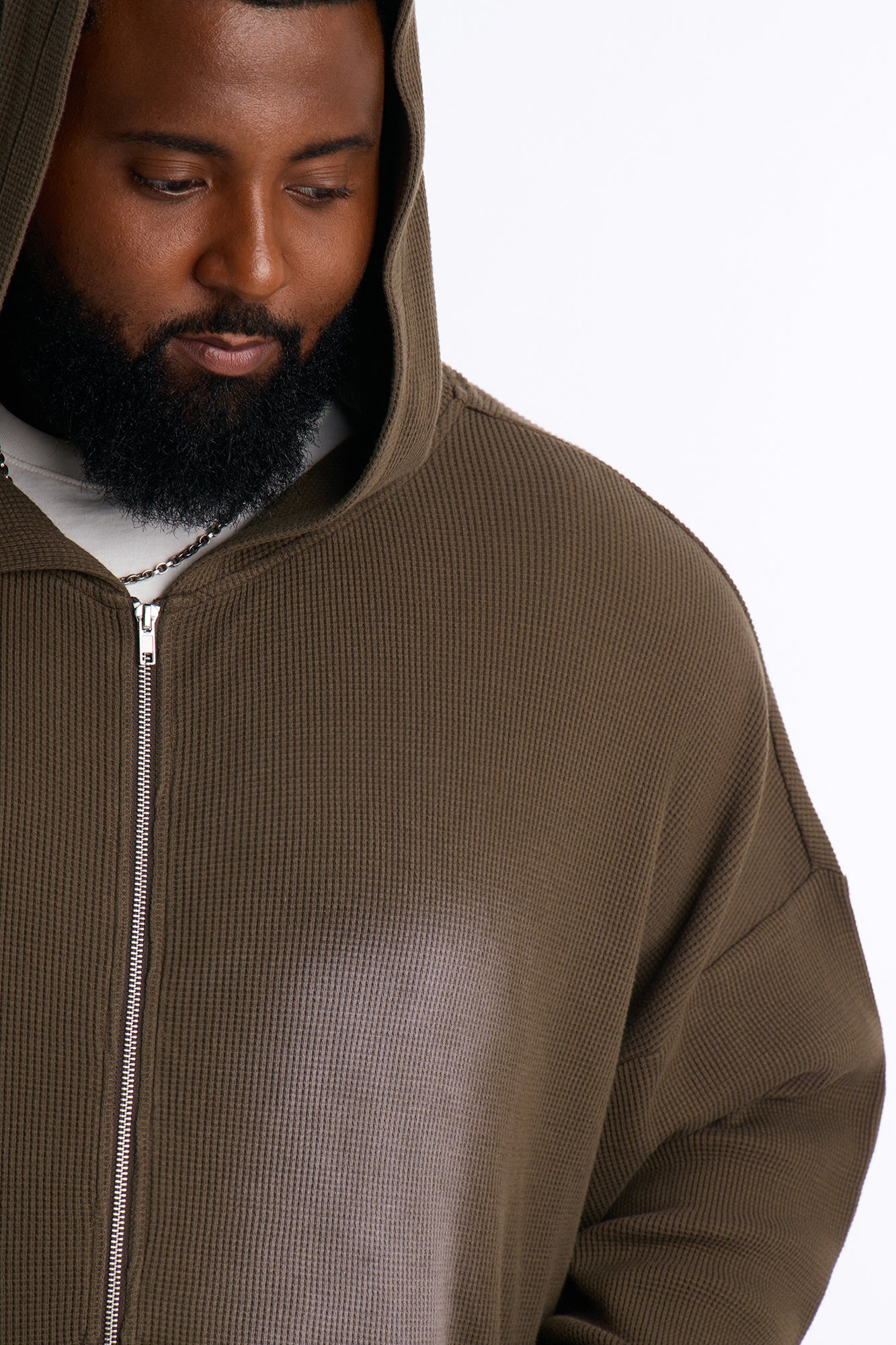Modern Wash Zip Up Hoodie - Olive