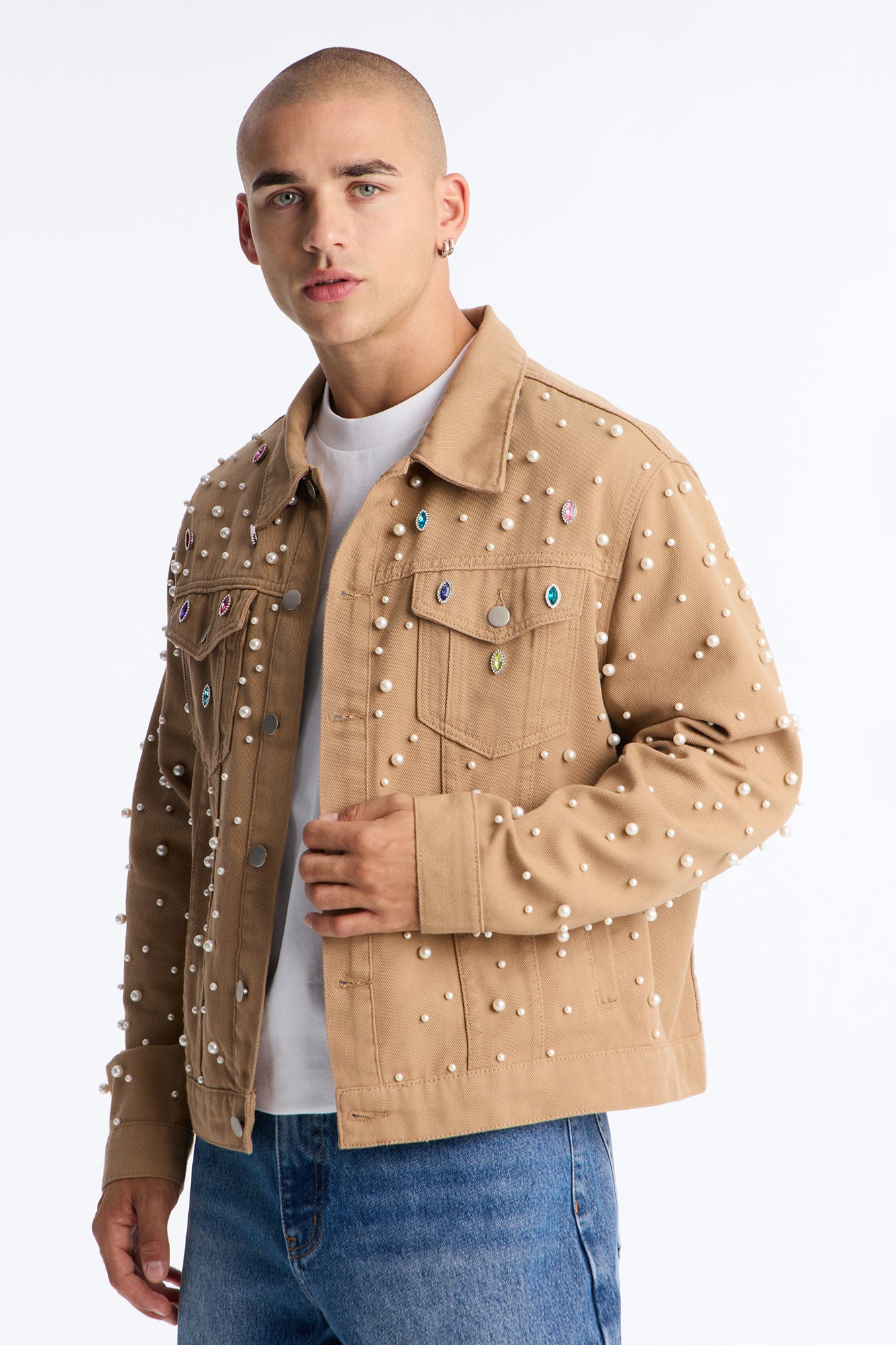 All Over Hardware Work Jacket - Khaki