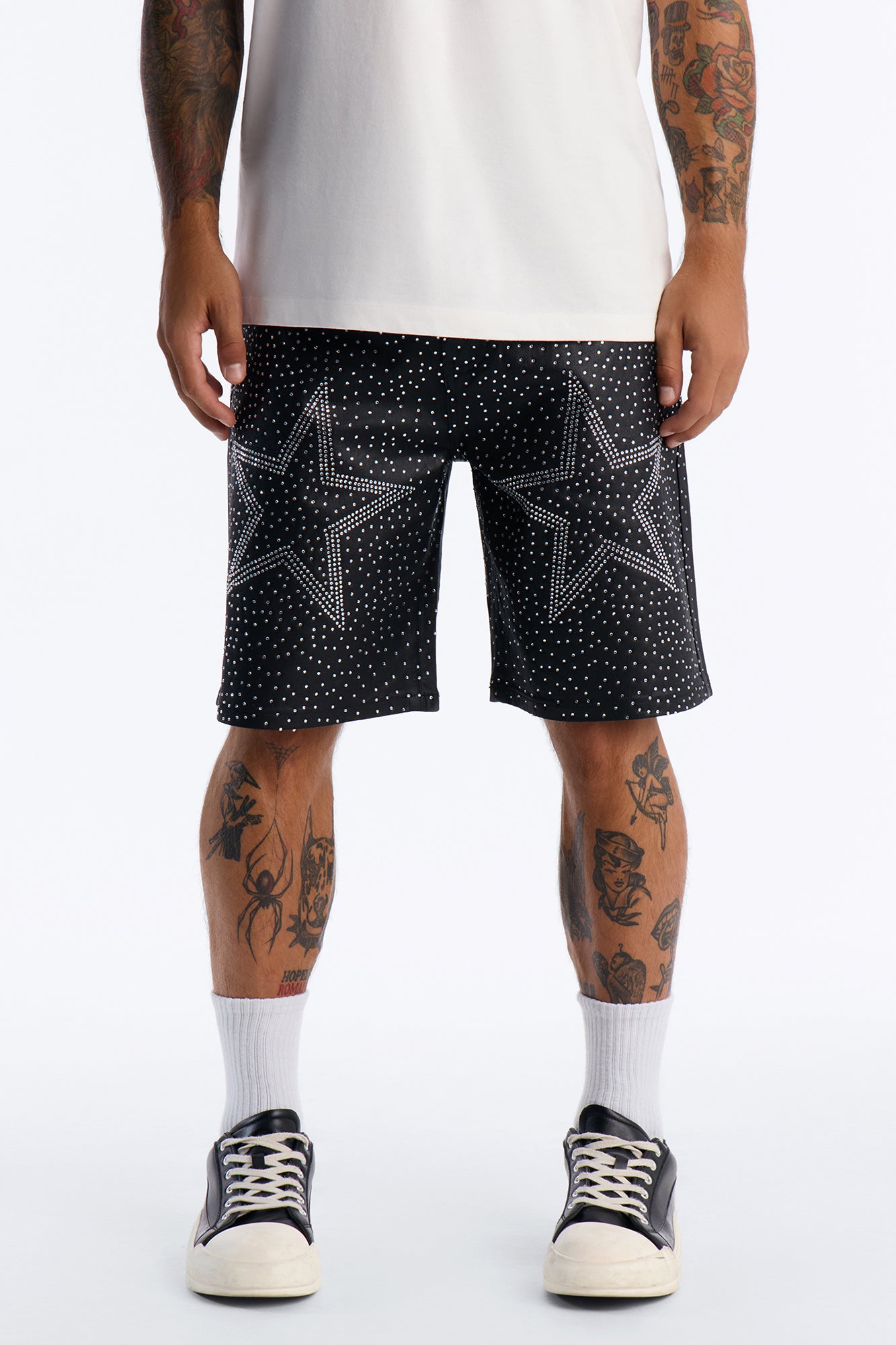 Relaxed Sidus Faux Leather Short - Black