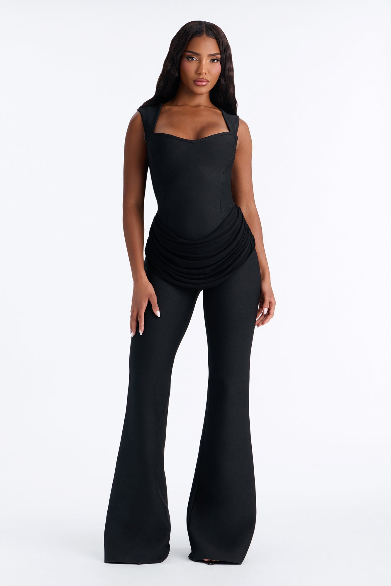Locked In Bandage Jumpsuit - Black