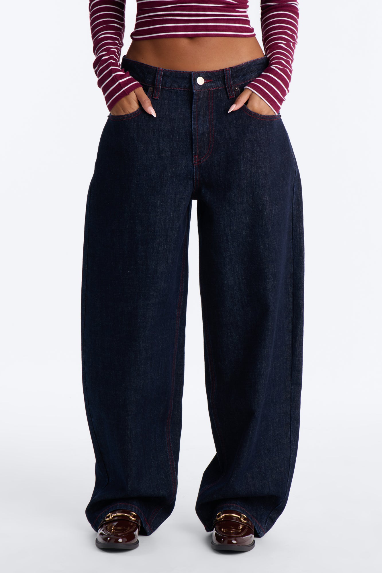 Brighton Classic Rigid Loose Fit Jeans - Dark Denim
