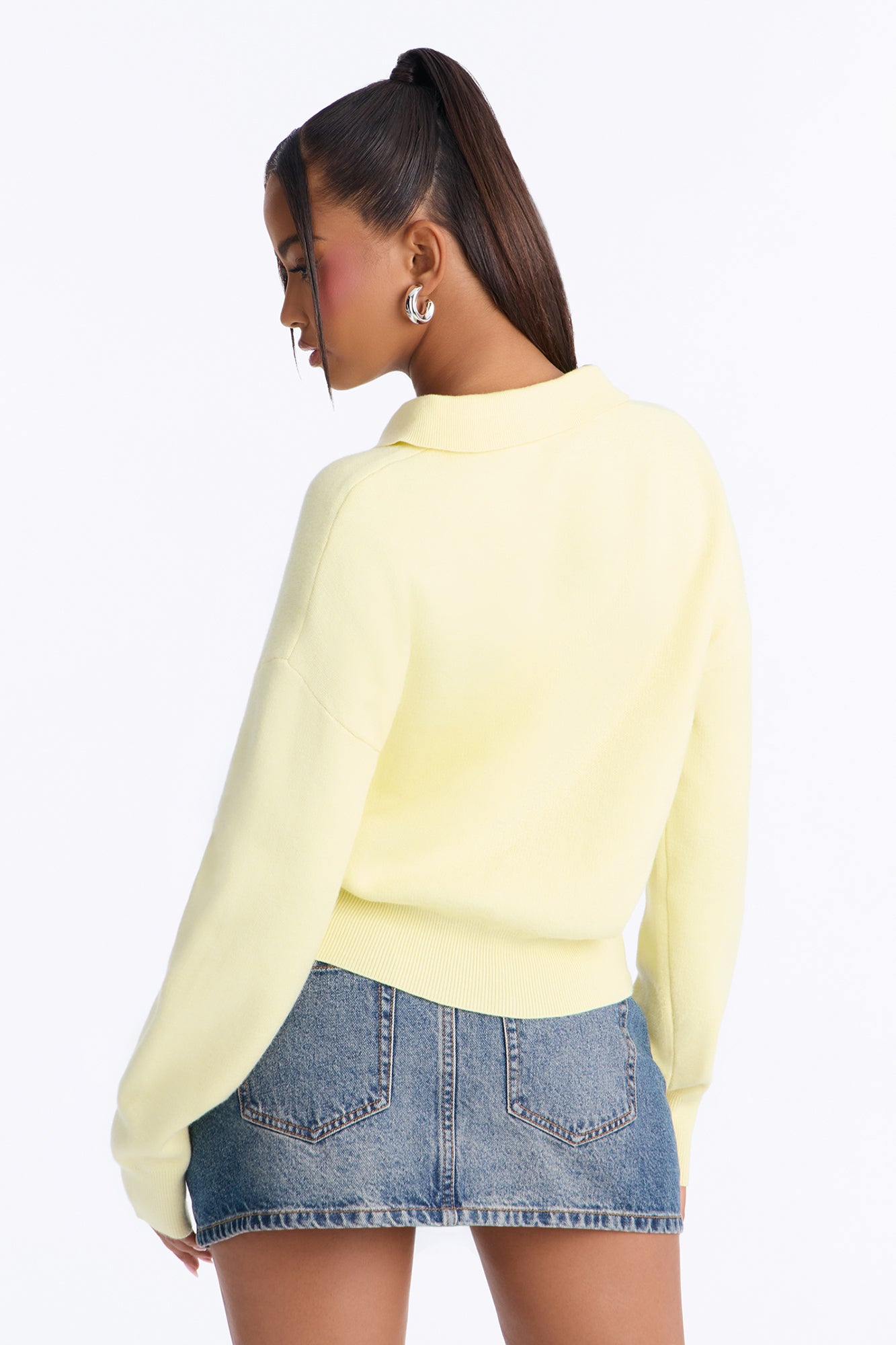 Subtle Finish Pullover Sweater - Butter Yellow
