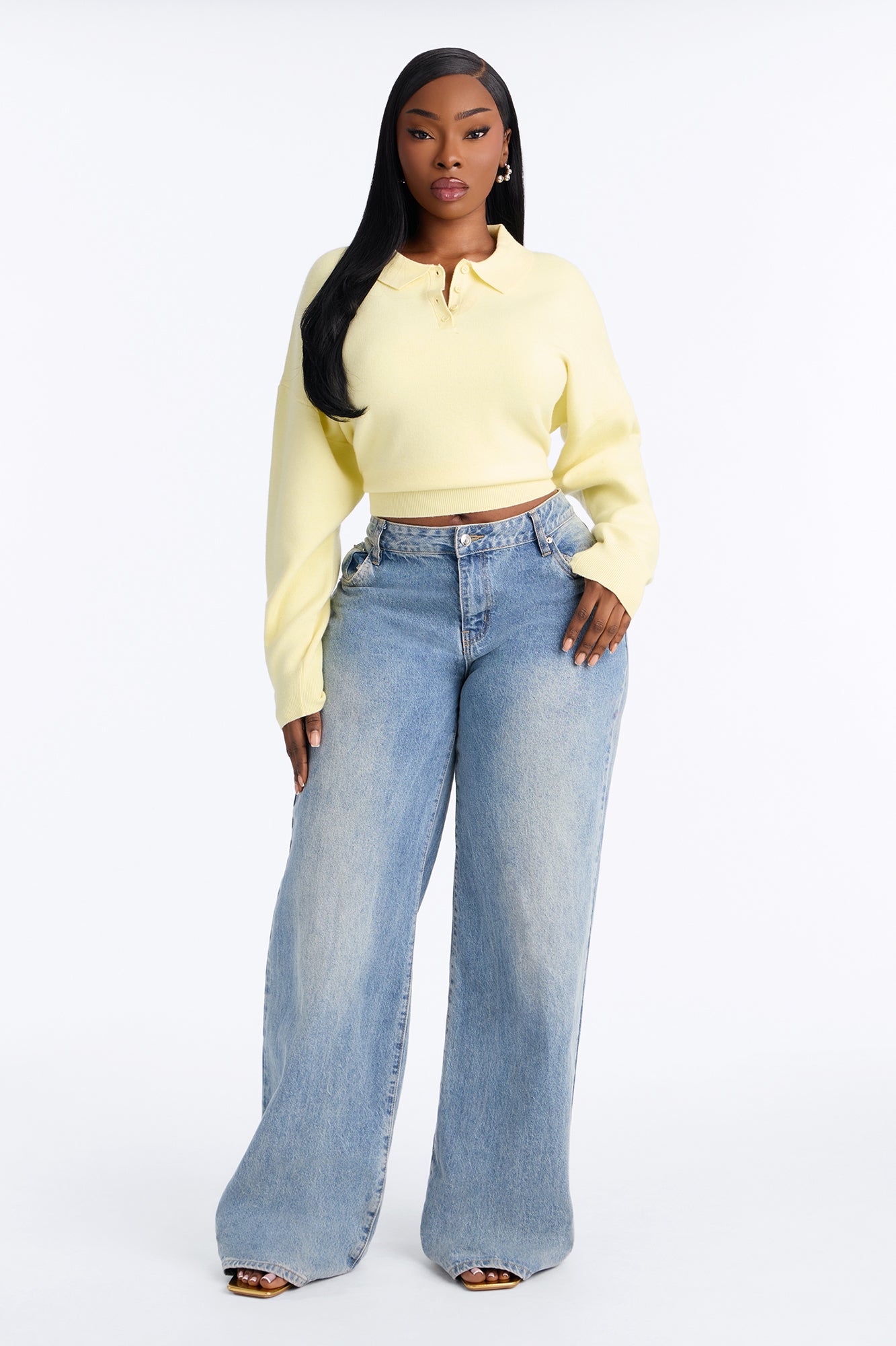 Subtle Finish Pullover Sweater - Butter Yellow
