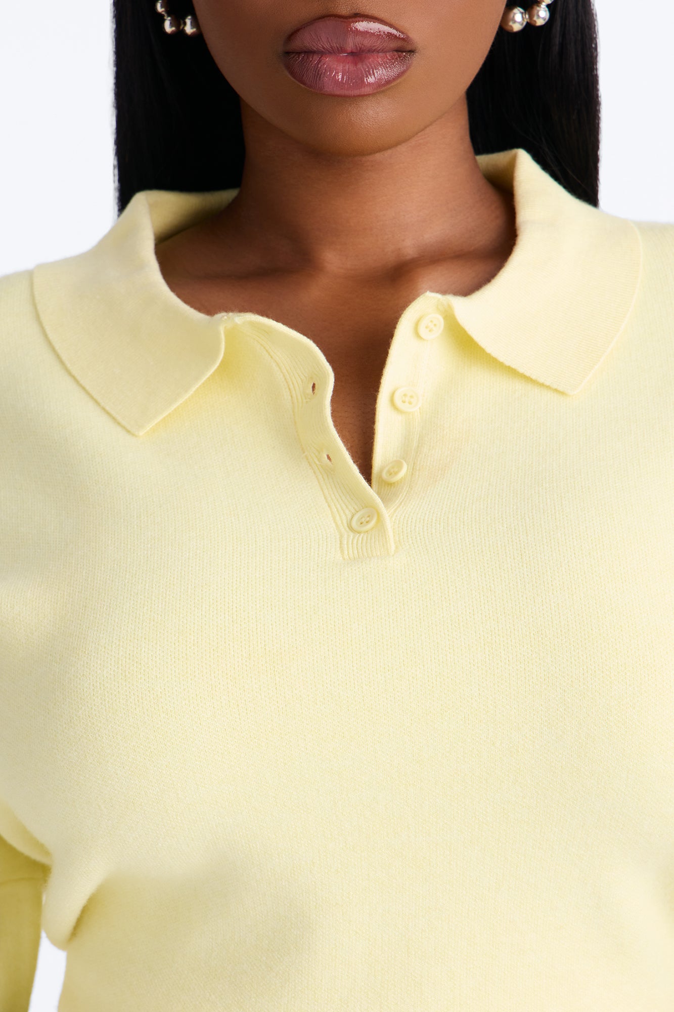 Subtle Finish Pullover Sweater - Butter Yellow