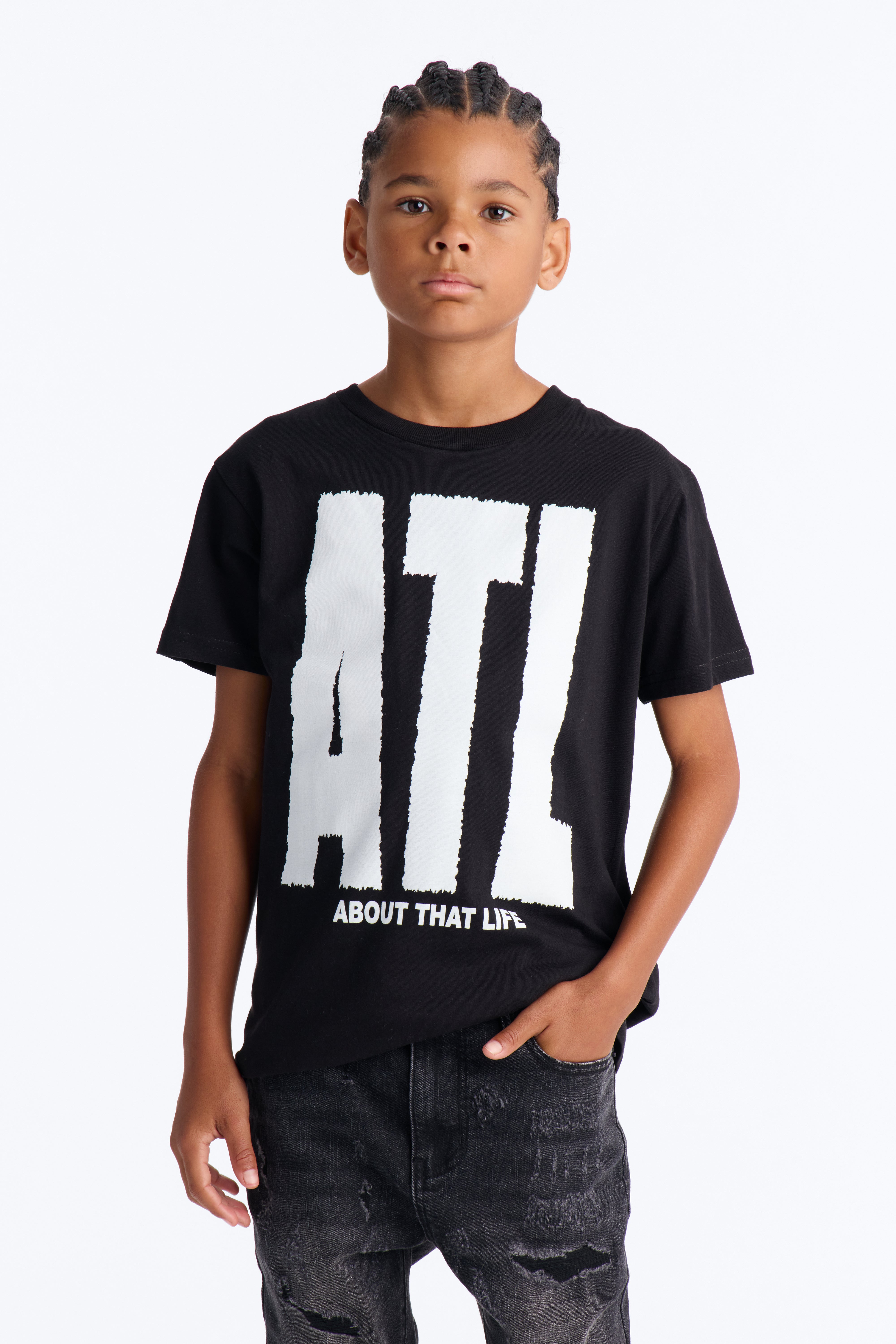 Mini ATL Short Sleeve Tee - Black