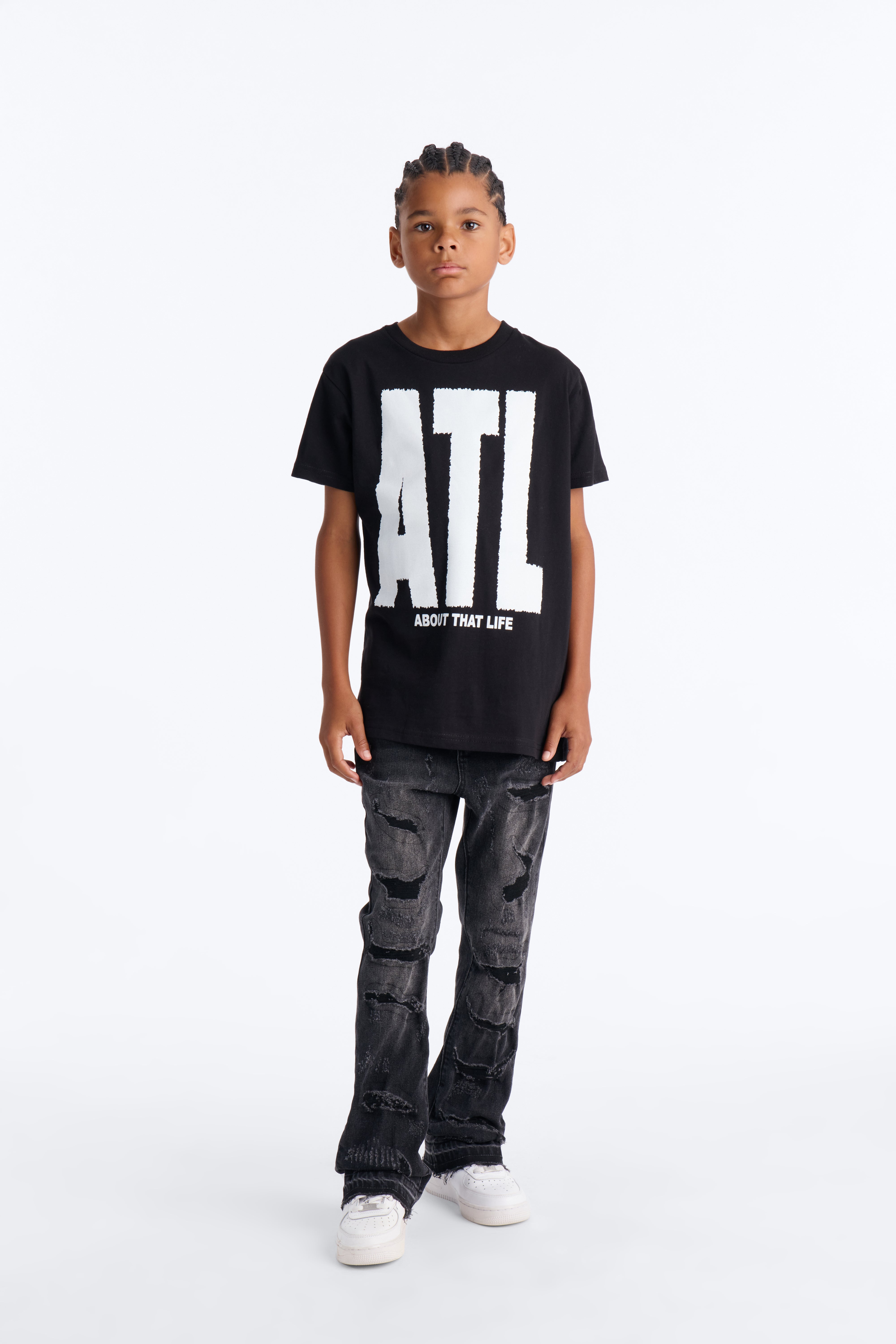 Mini ATL Short Sleeve Tee - Black