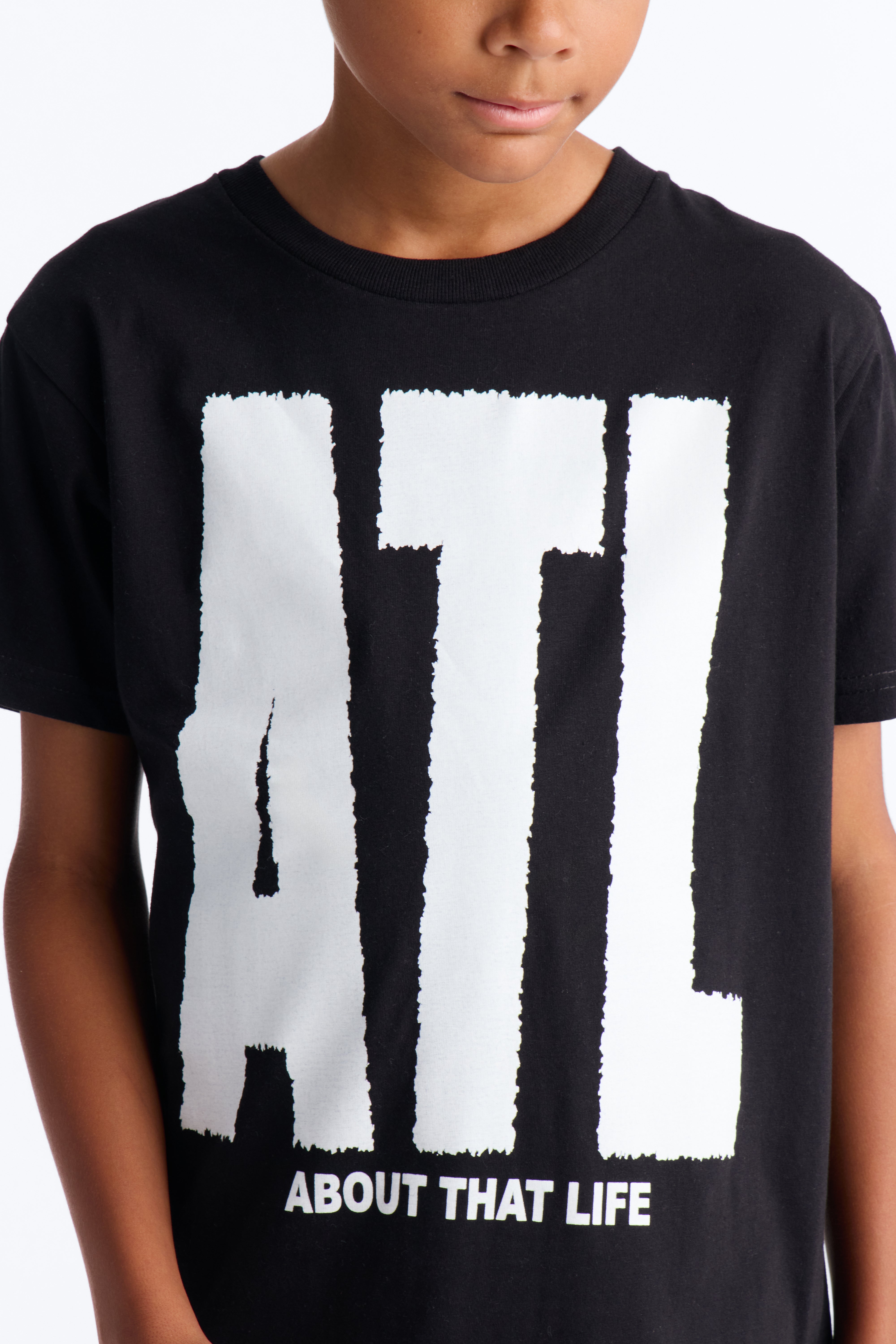 Mini ATL Short Sleeve Tee - Black