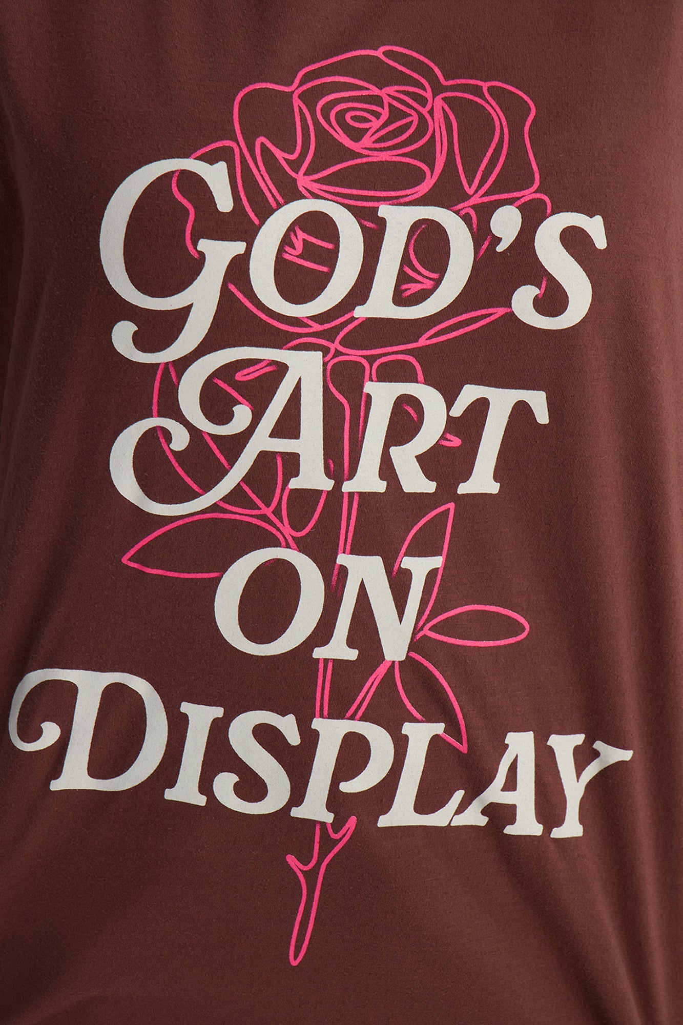 God's Art Washed T-Shirt - Chocolate