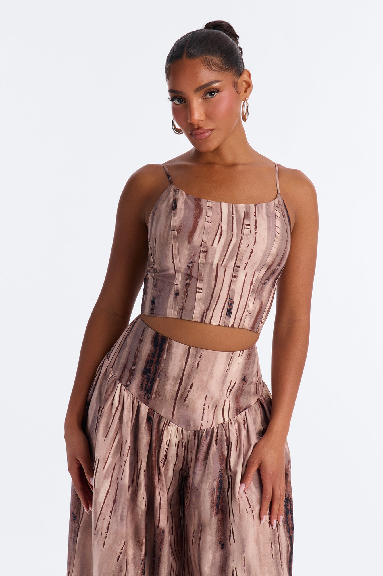Marni Challis Pant Set - Brown/combo
