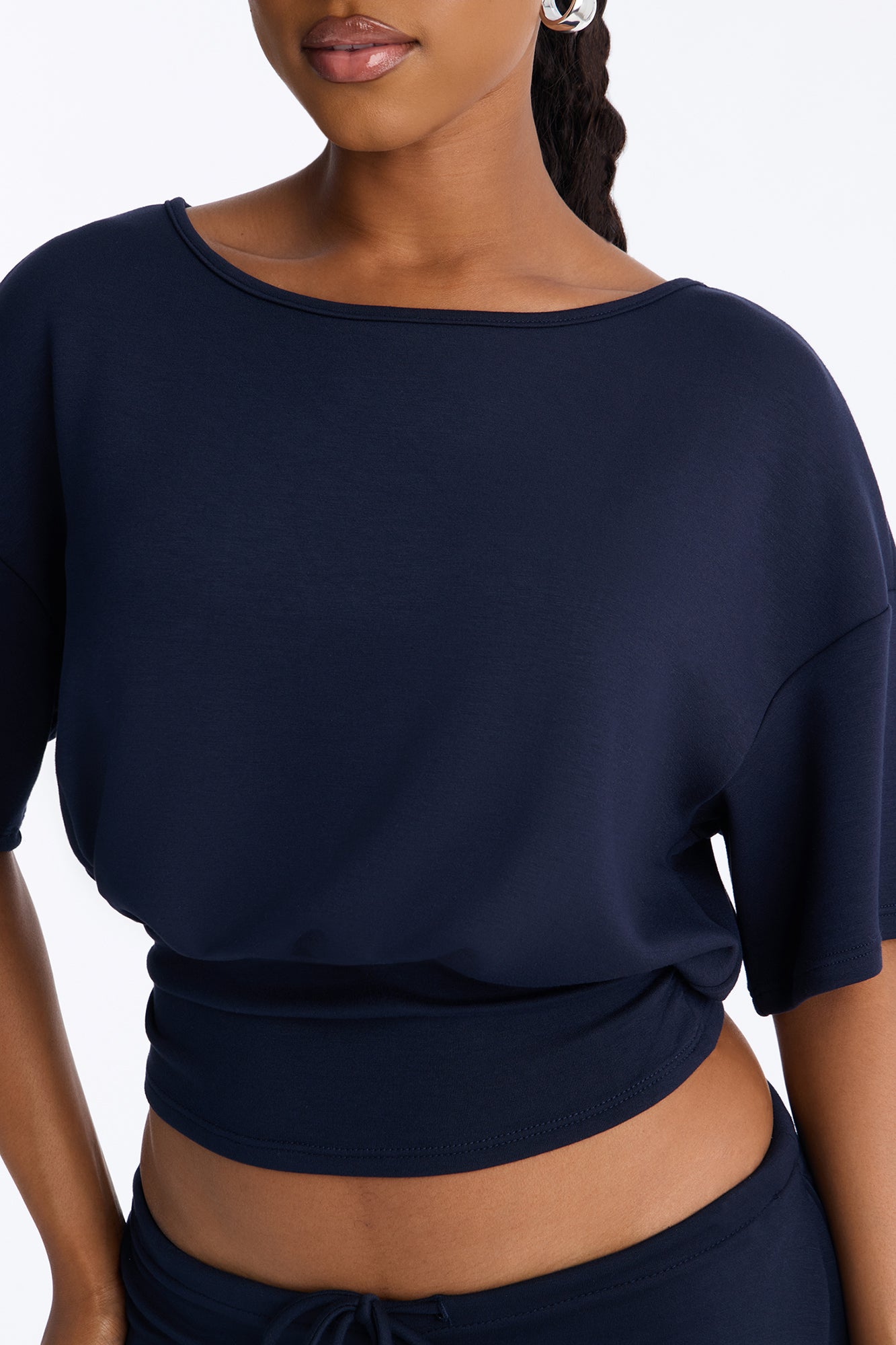 All I Ever Wanted Scuba Pant Set - Navy