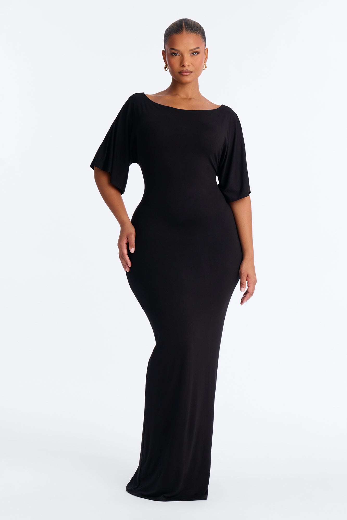 Kennedy Tie Waist Maxi Dress - Black